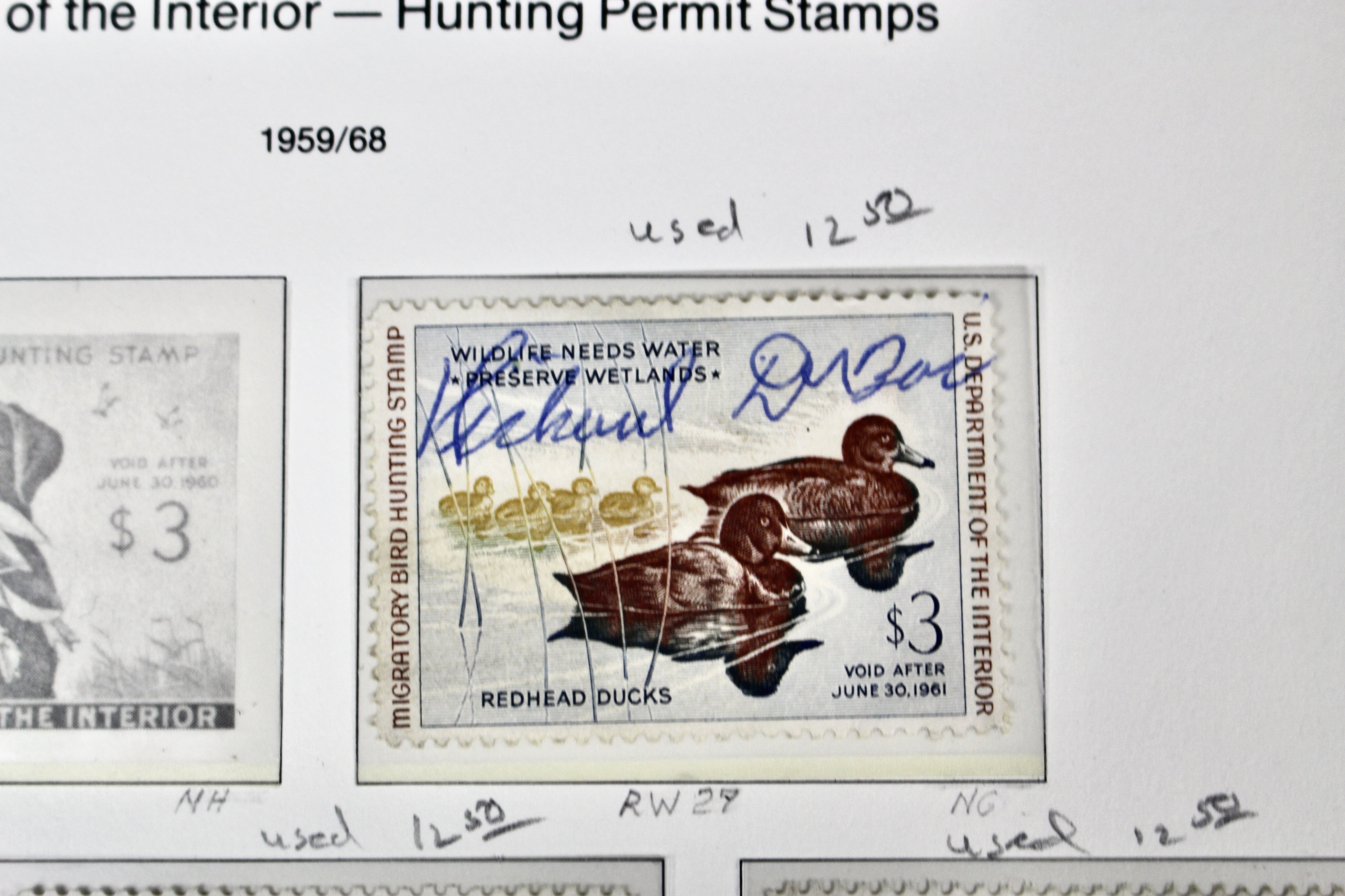 U.S. Duck Stamp Collection Including RW#s 1-6