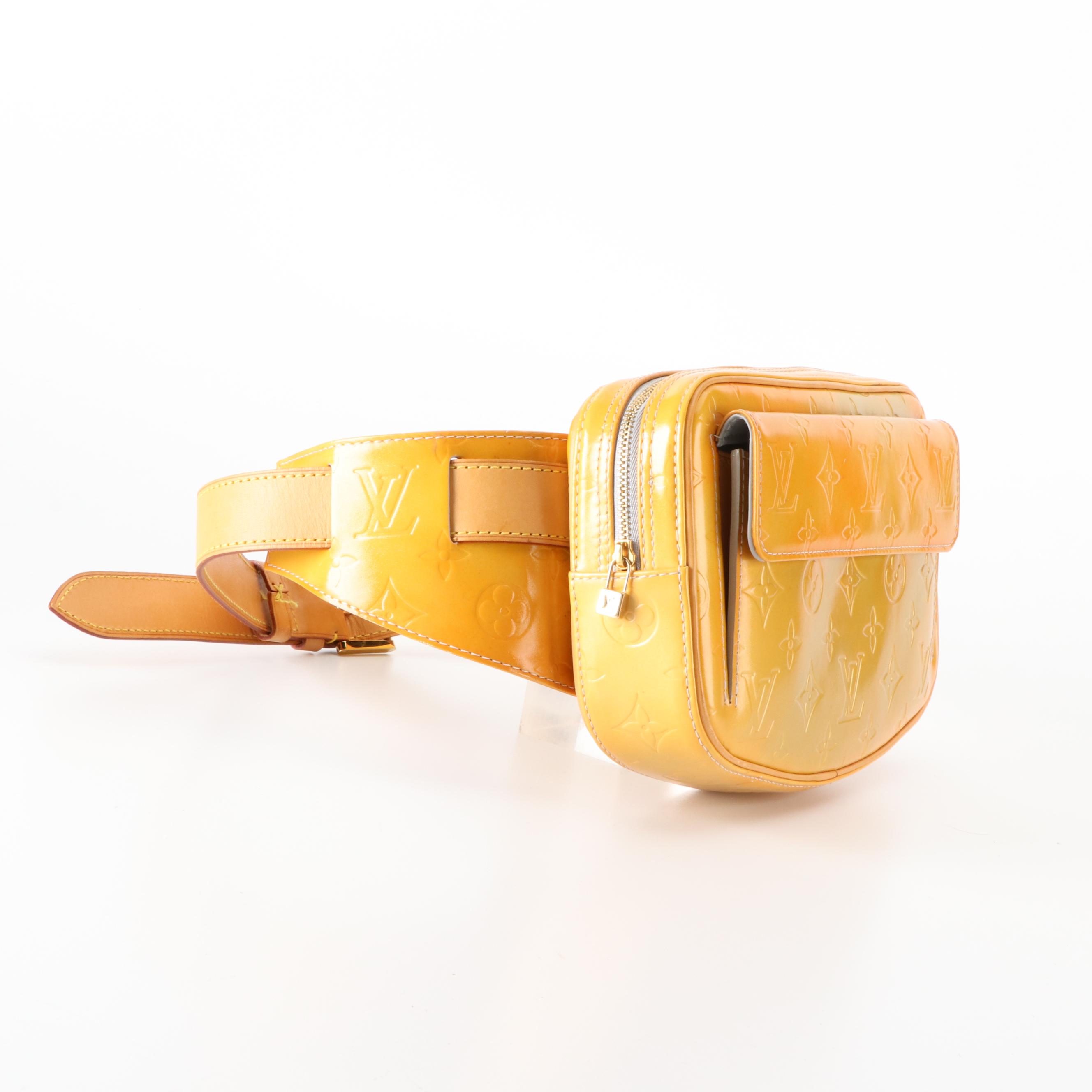 Louis Vuitton Fulton Belt Bag in Monogram Vernis and Vachetta Leather