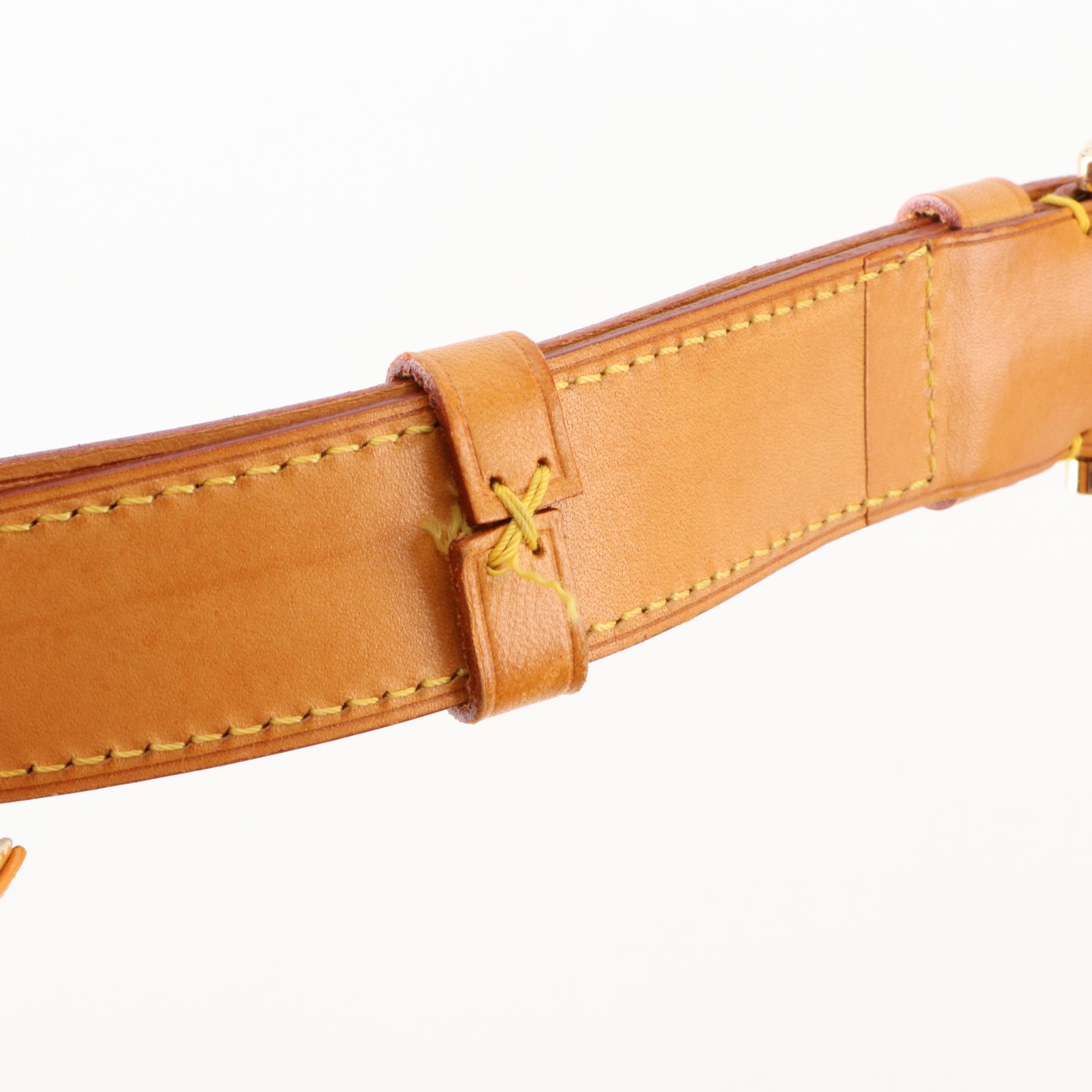 Louis Vuitton Fulton Belt Bag in Monogram Vernis and Vachetta Leather