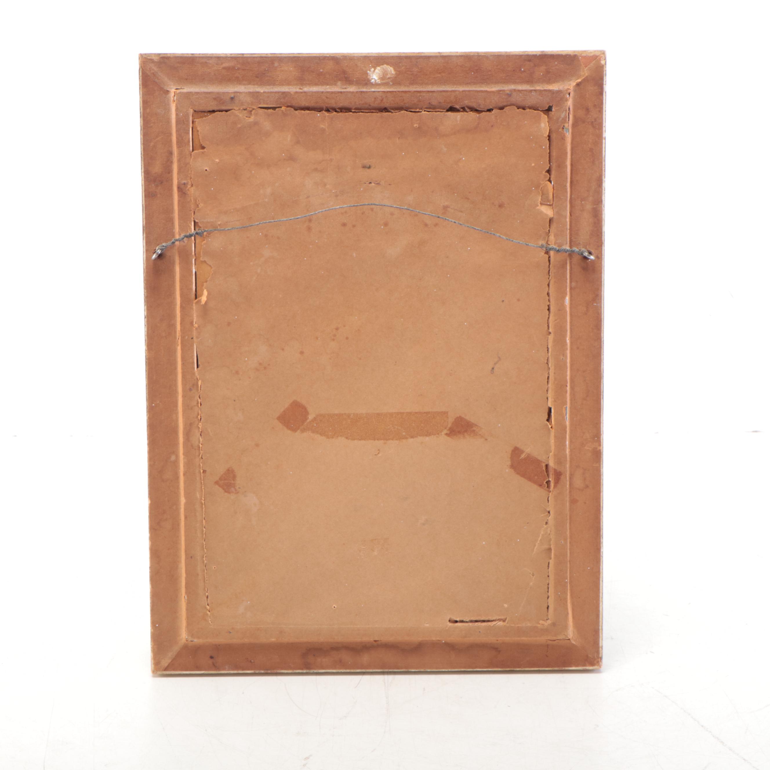 Watercolor Painting of Alcove, Late 20th Century