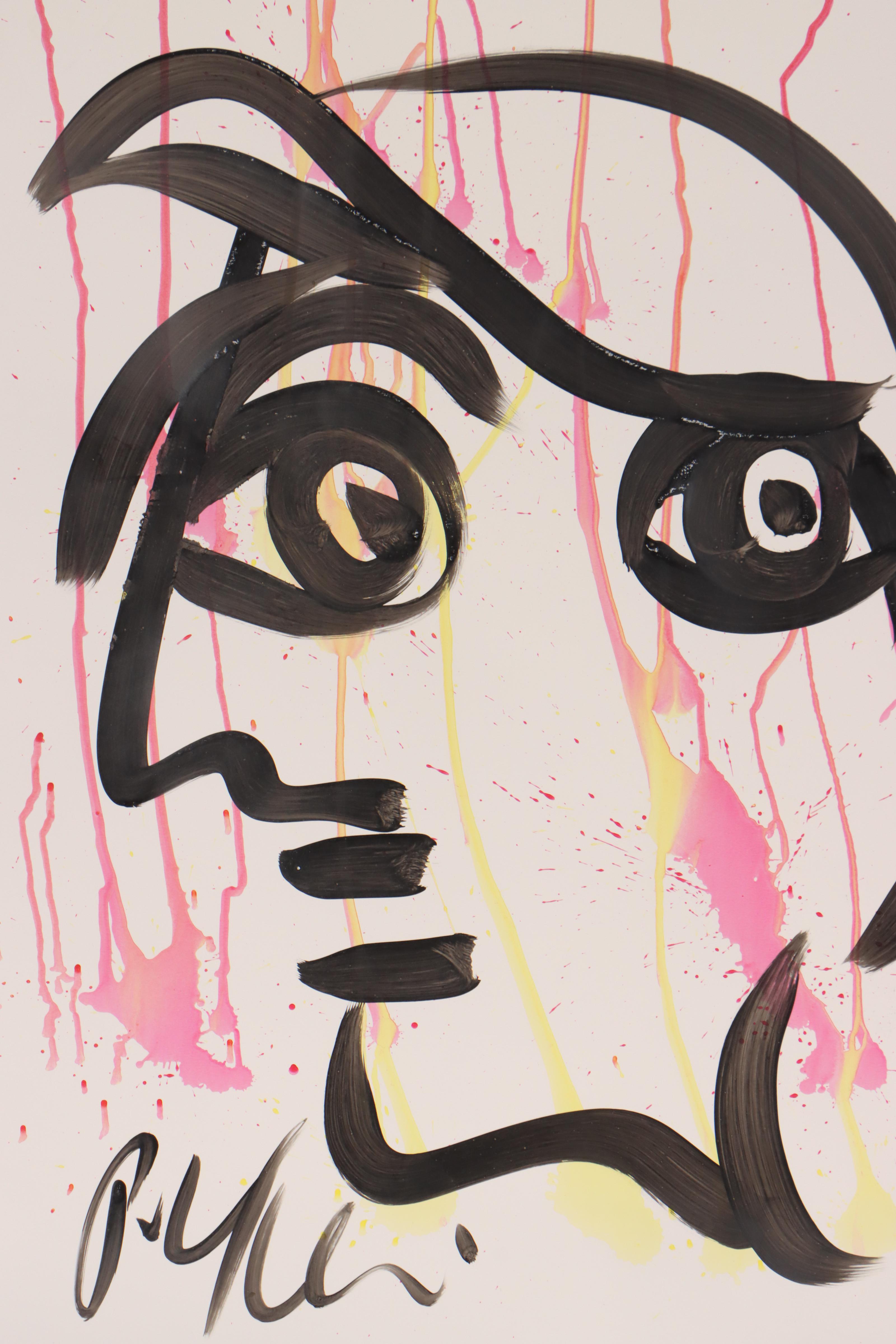 Peter Keil Abstract Portrait Acrylic Painting