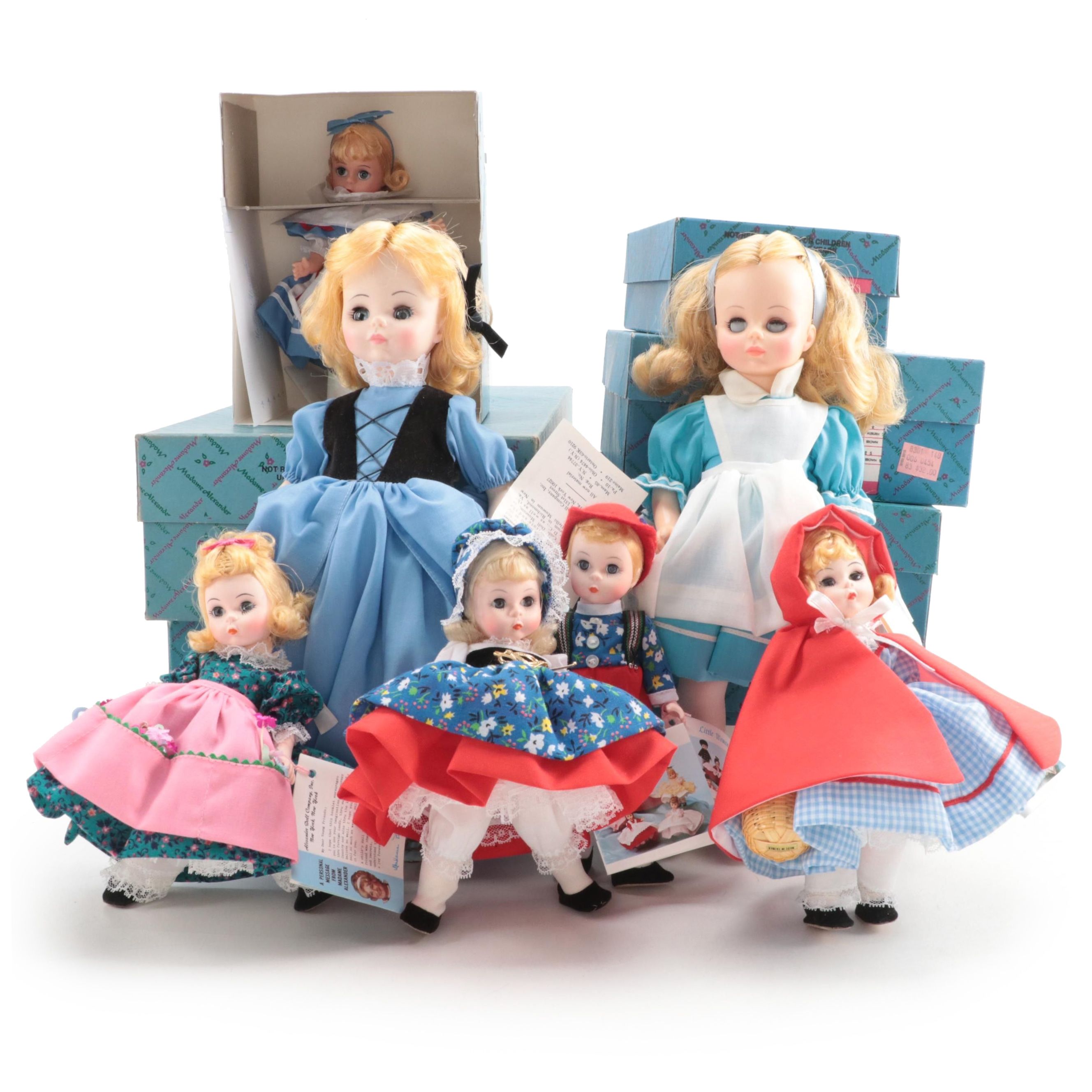 Madame Alexander Storyland Dolls Including "Hansel", "Gretel"