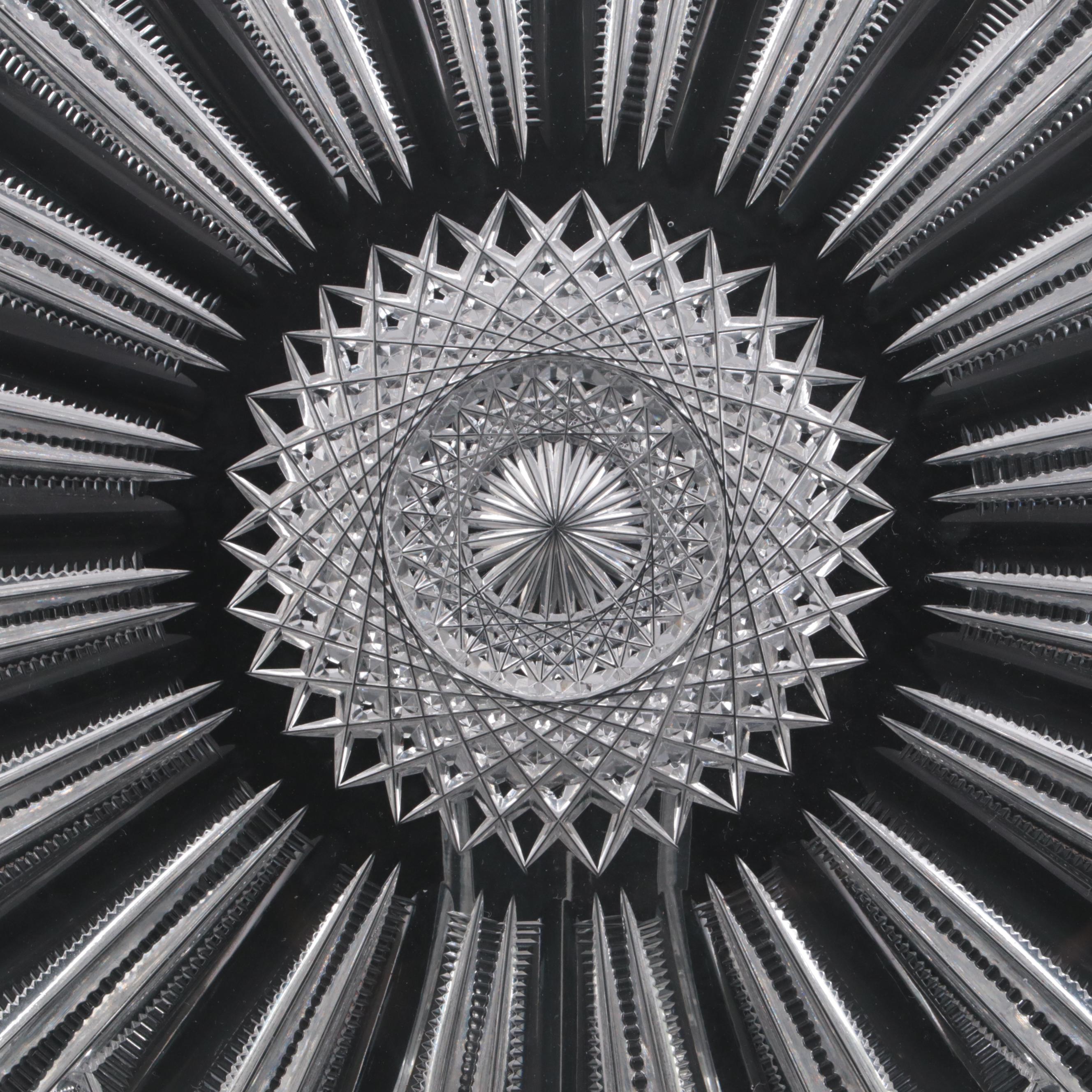 J. Hoare & Co. "Hindoo" American Brilliant Cut Glass Tray, Late 19th Century