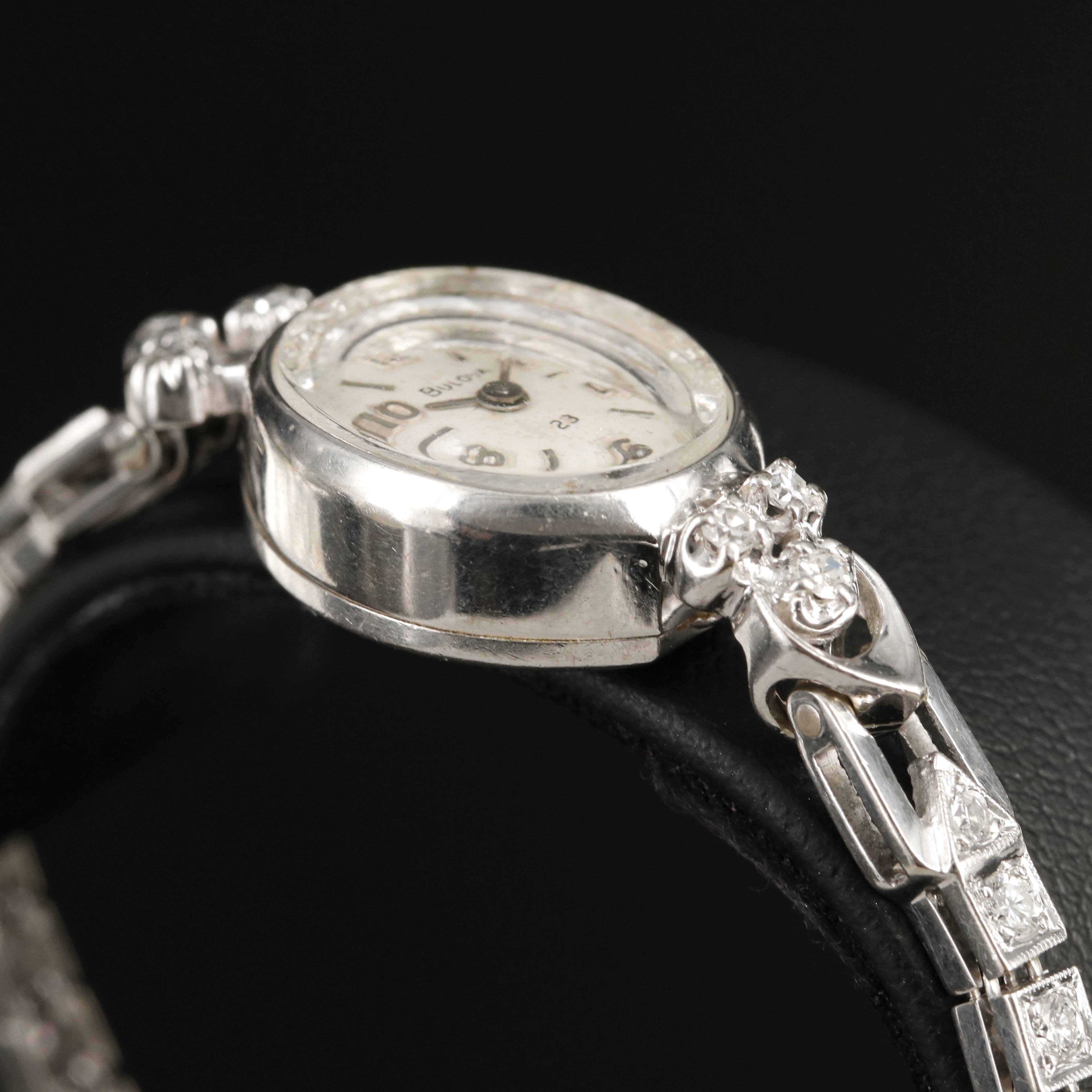 14K Bulova 1.00 CTW Diamond Watch