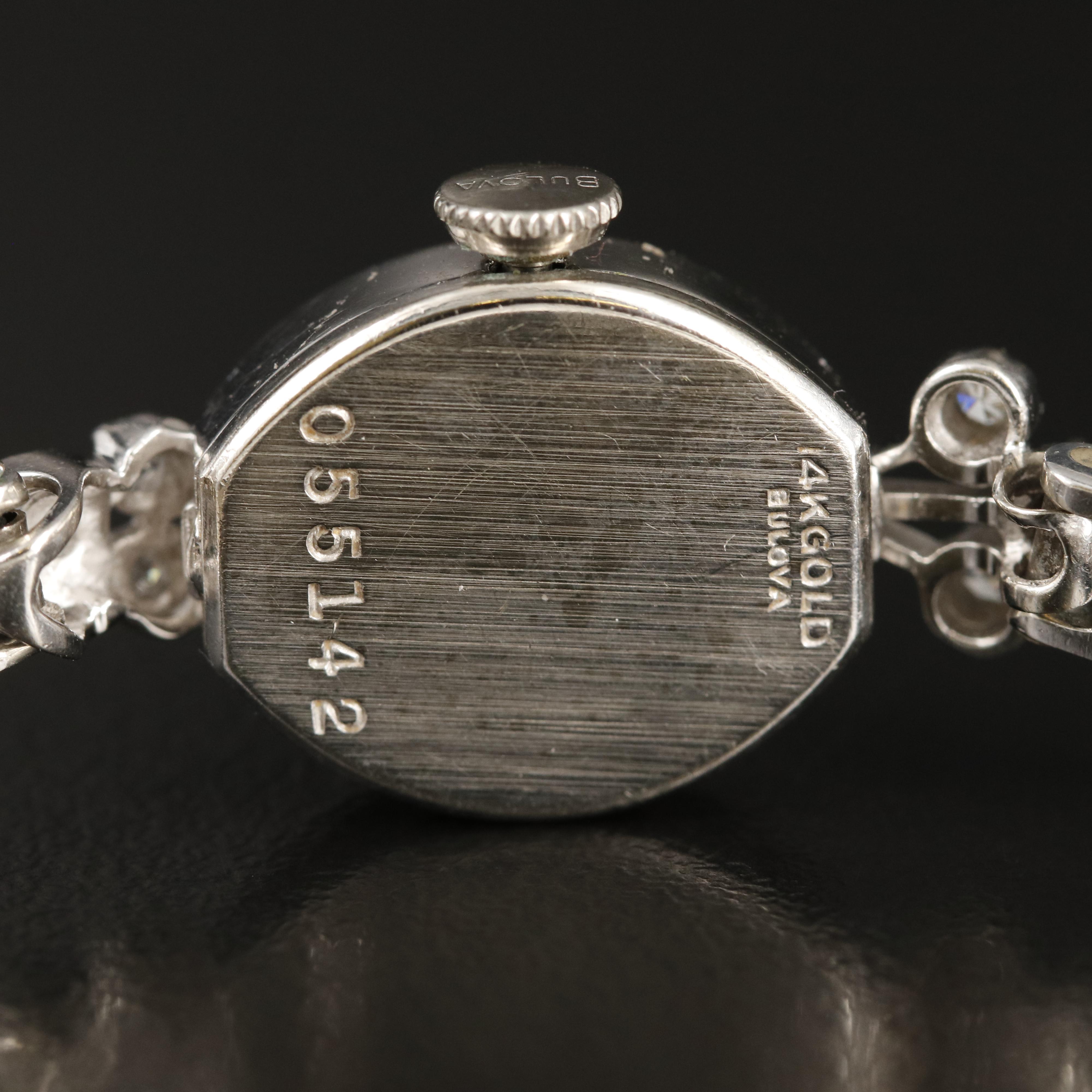 14K Bulova 1.00 CTW Diamond Watch