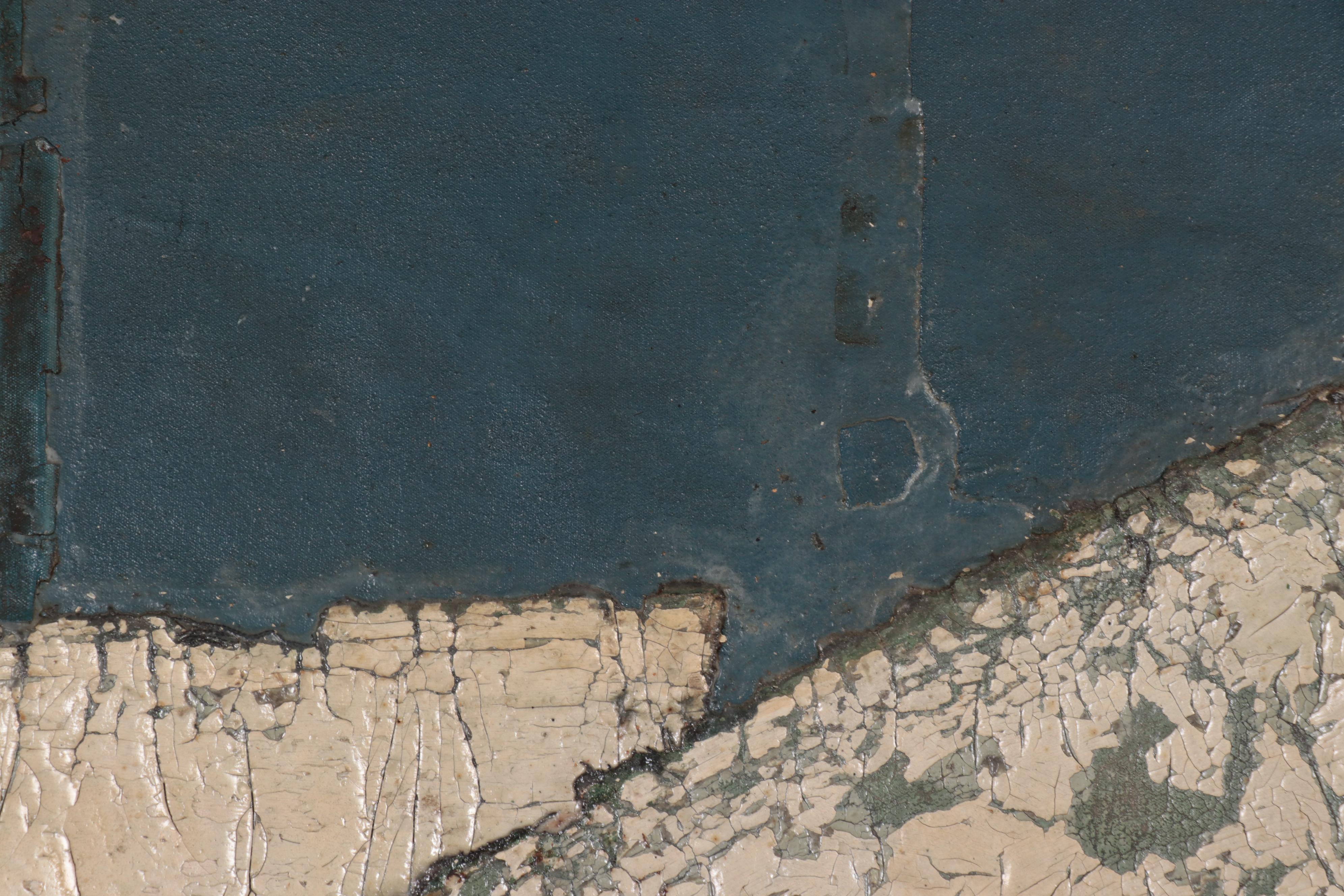 Paul Pollaro Mixed Media Painting "Fleeing African," 1965