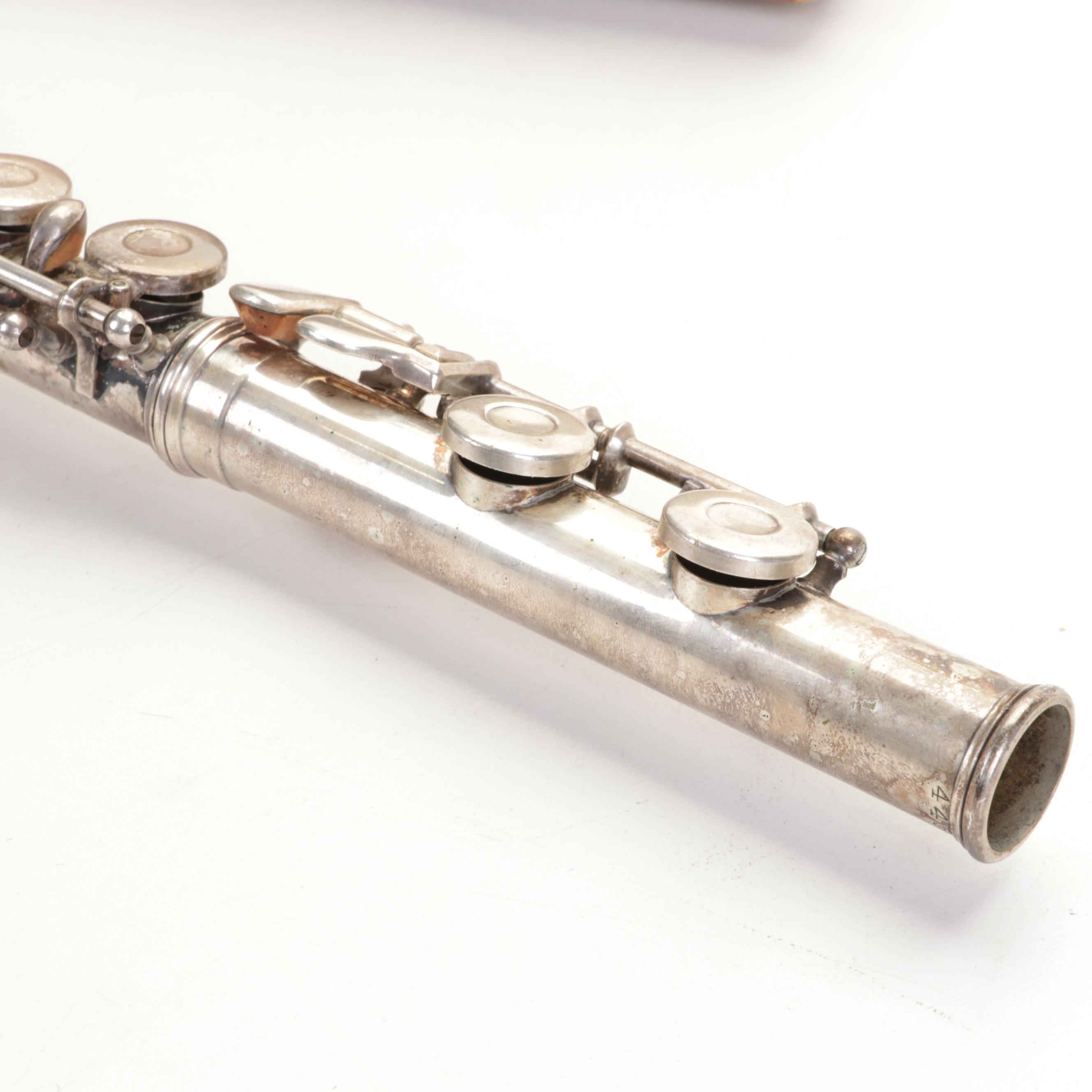 W.T. Armstrong Flute and 36-String Sekova Chromaharp Autoharp With Cases