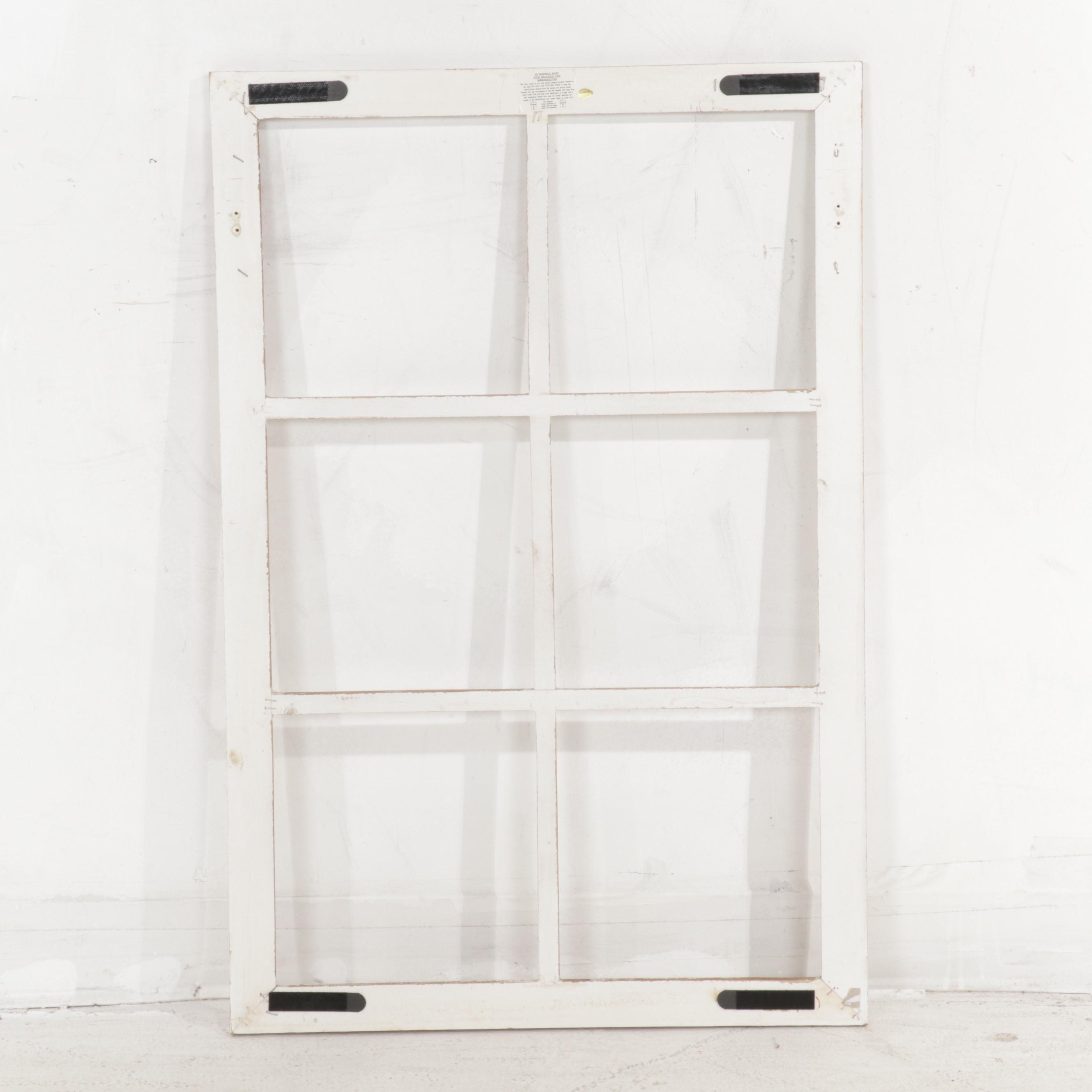 Pair of Farmhouse Style Six-Pane Window Frames