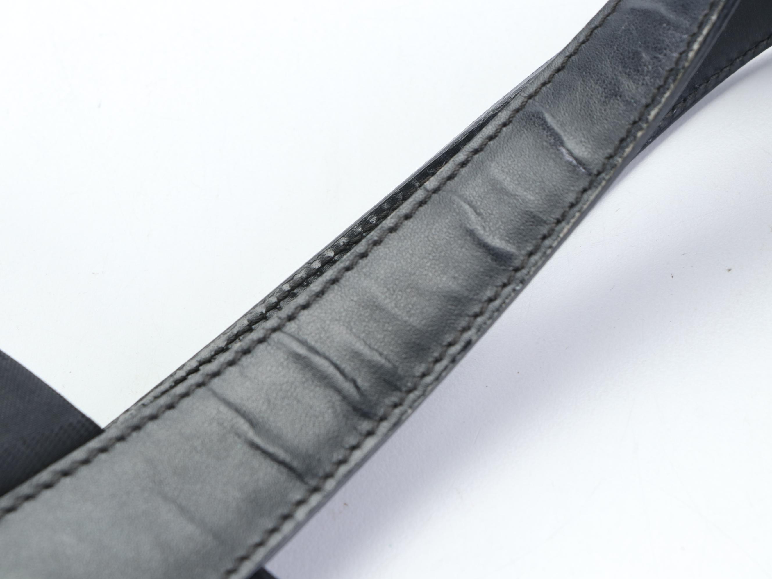 Chanel Travel Line Tote Bag in Black Nylon Jacquard Canvas and Leather