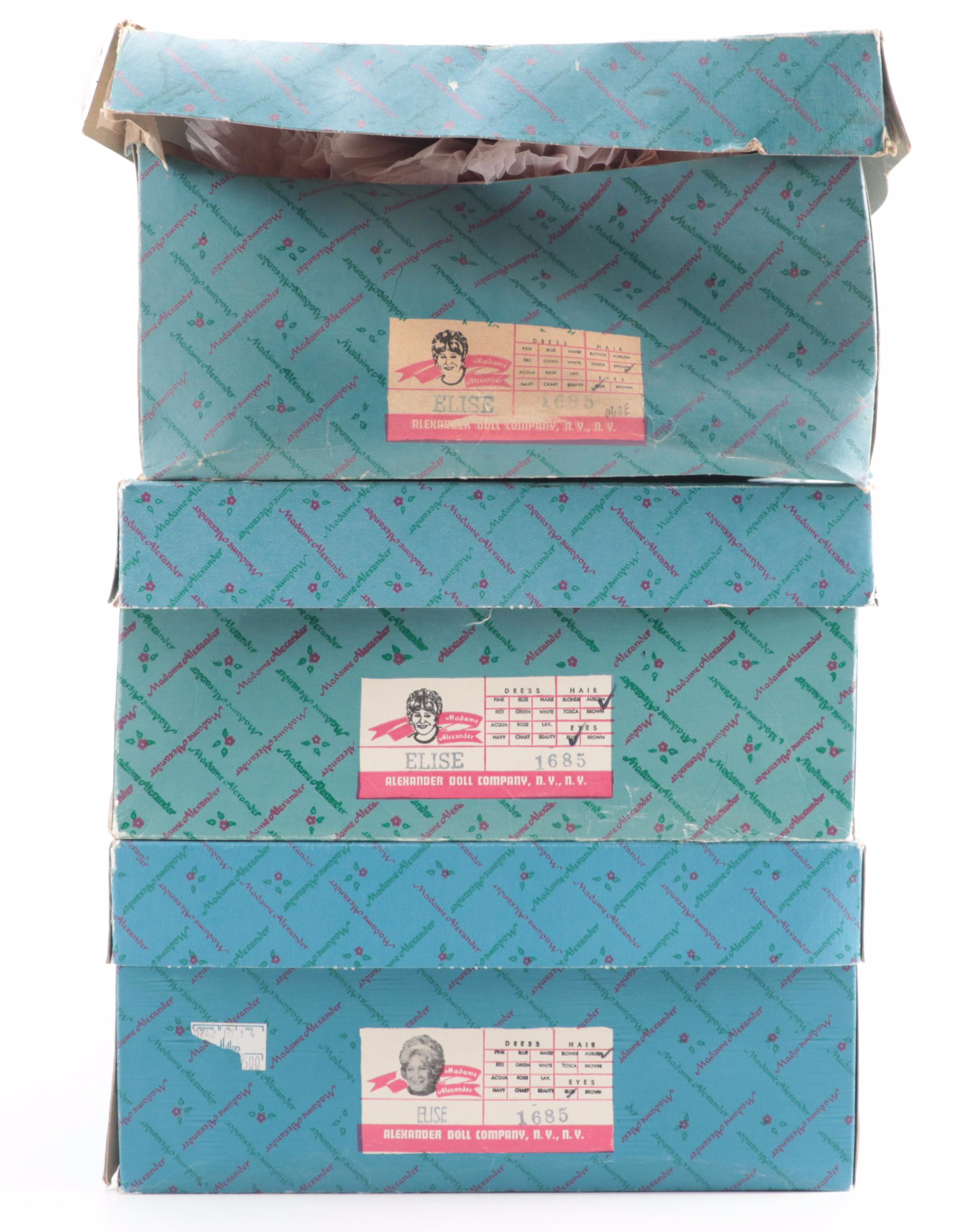 Madame Alexander "Elise" Bride and Bridesmaid Dolls