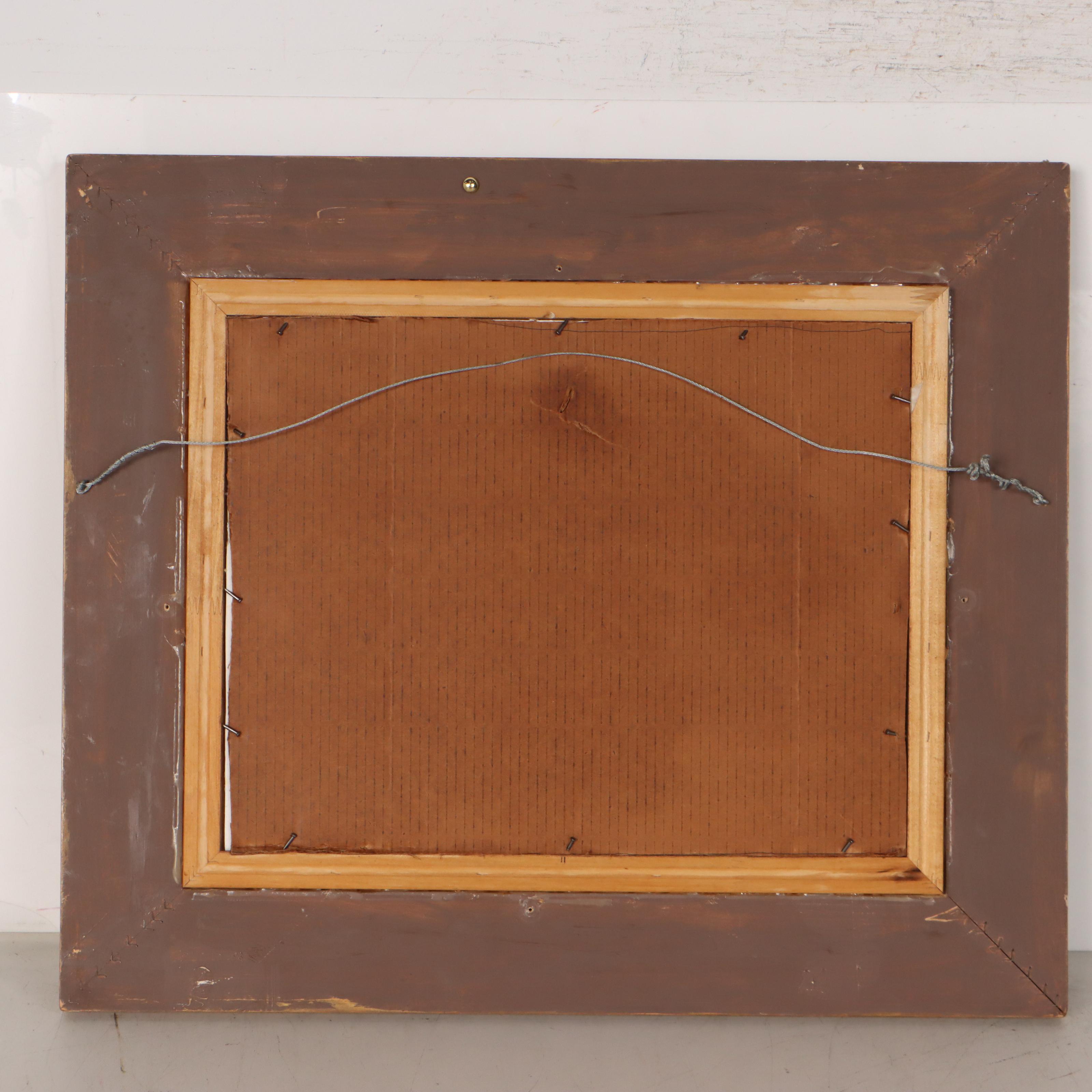 William R. Hollingsworth, Jr. Landscape Watercolor Painting of Wagon