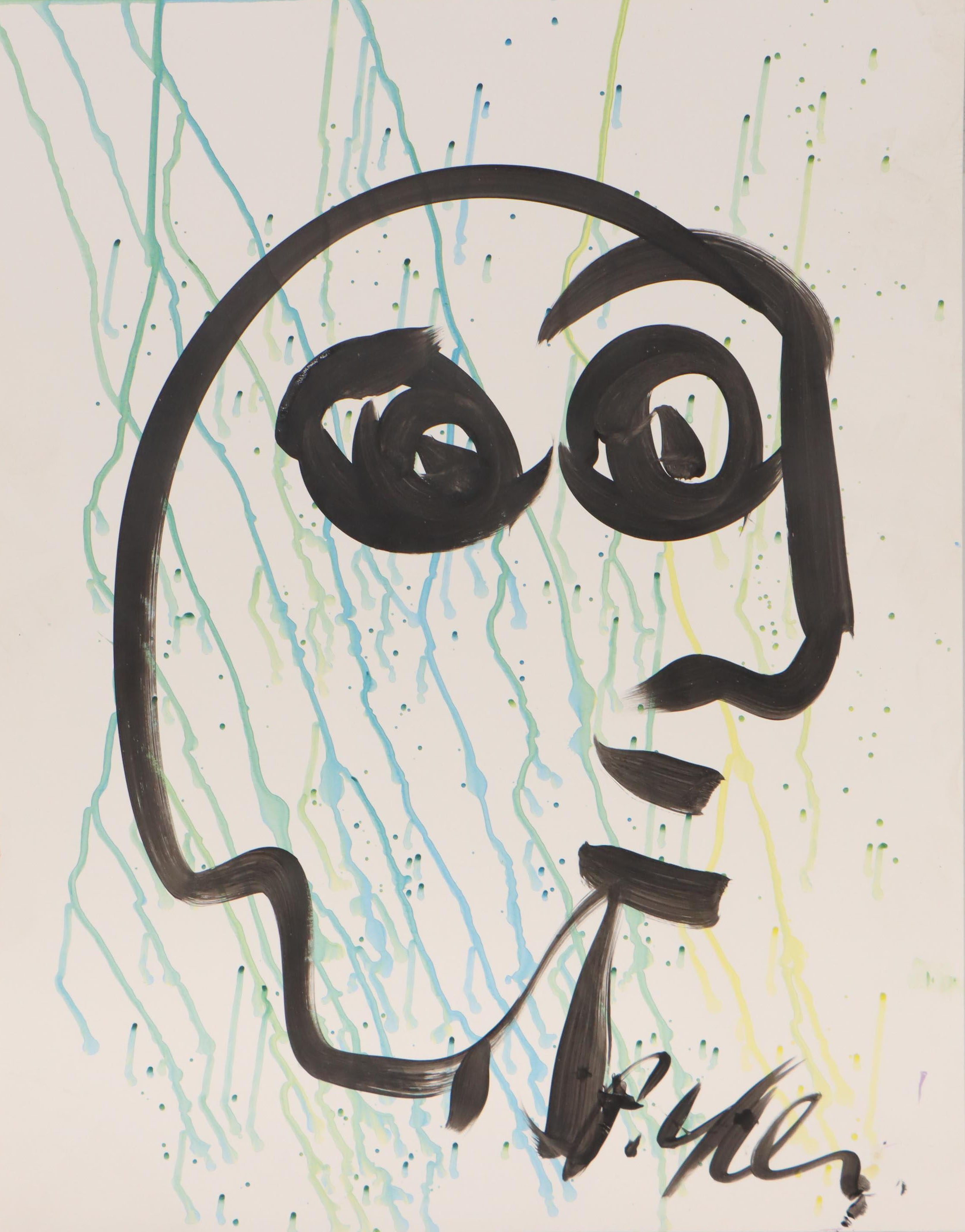 Peter Keil Abstract Acrylic Portrait