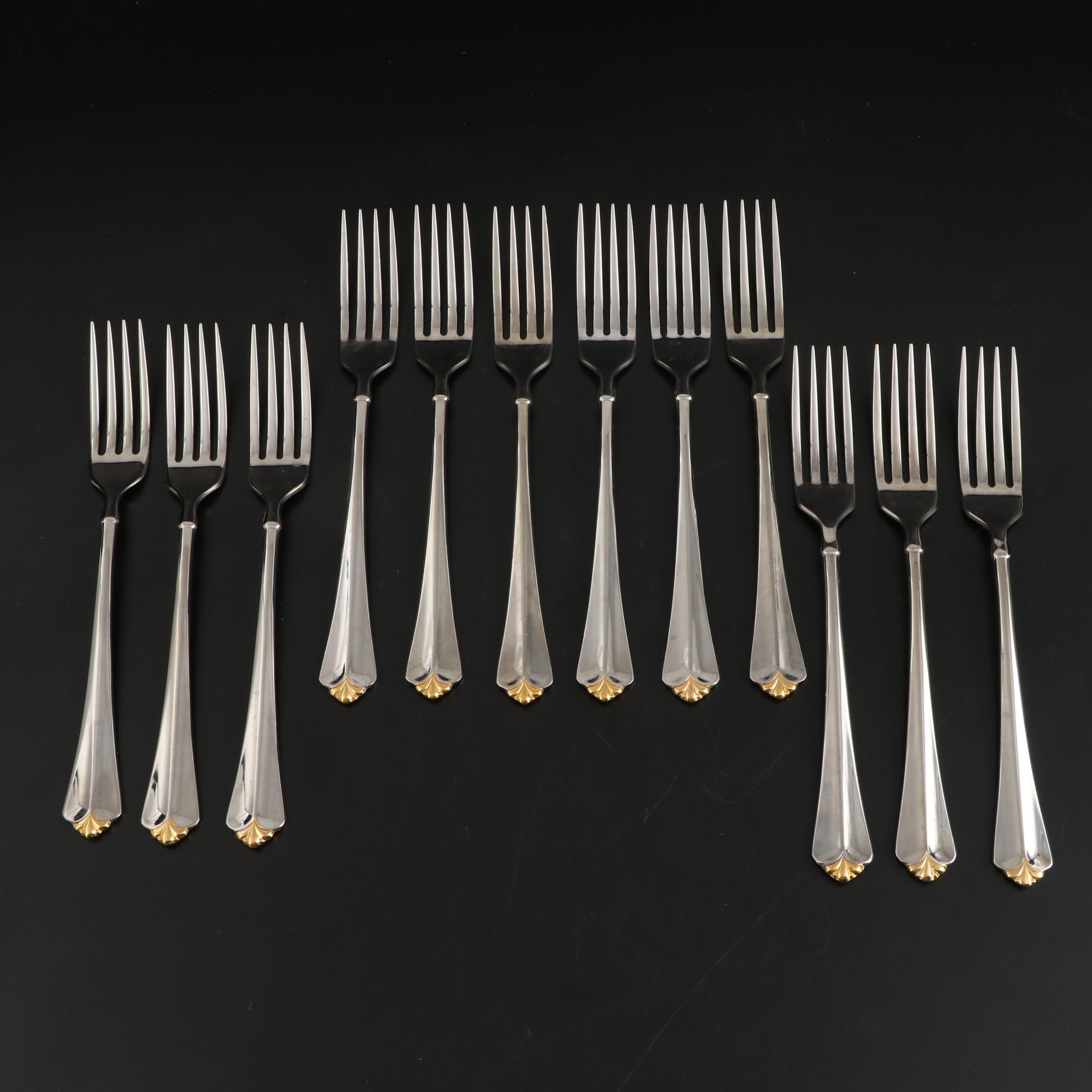 Oneida "Golden Juilliard" Stainless Steel Flatware