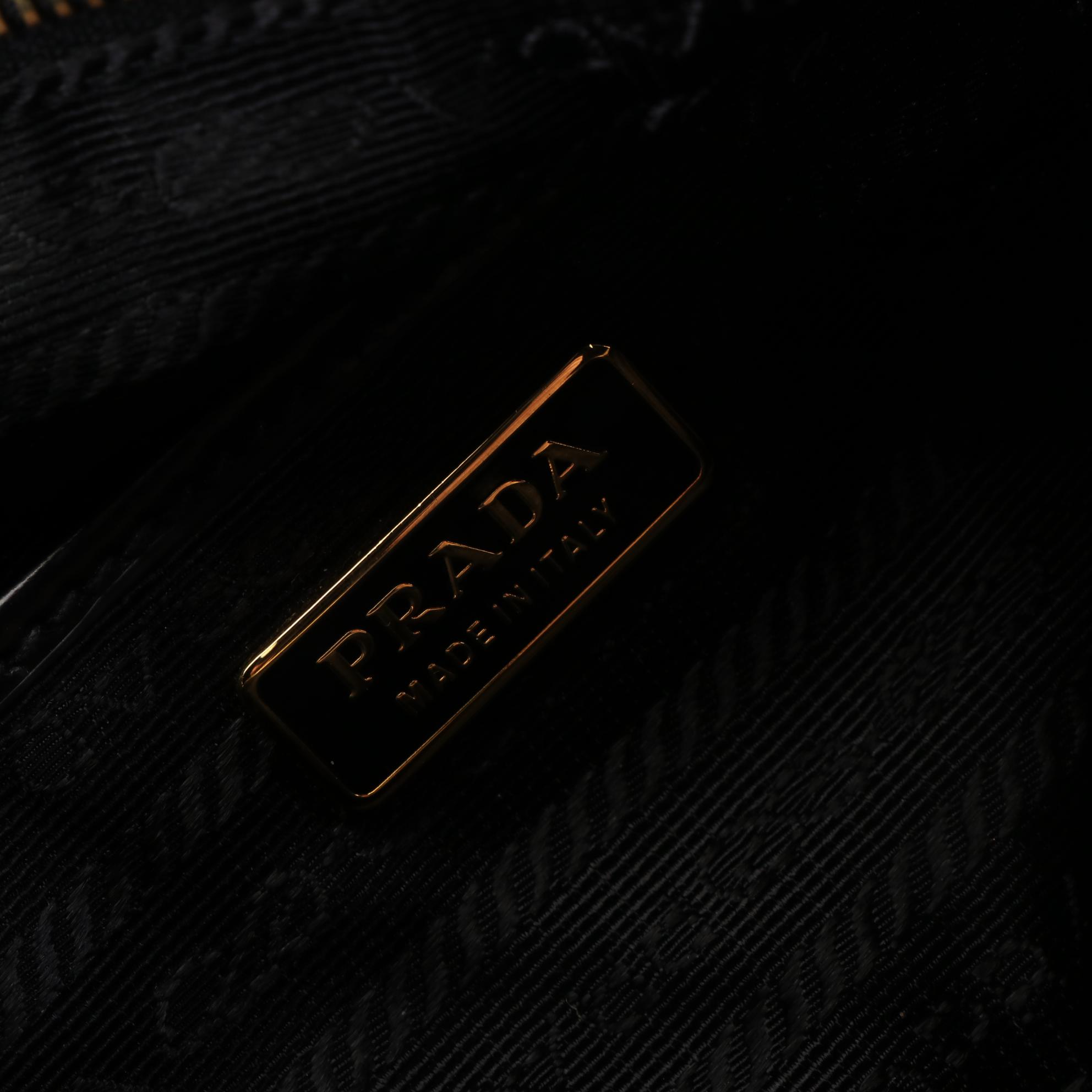 Prada Small Handbag in Nylon and Leather Trim