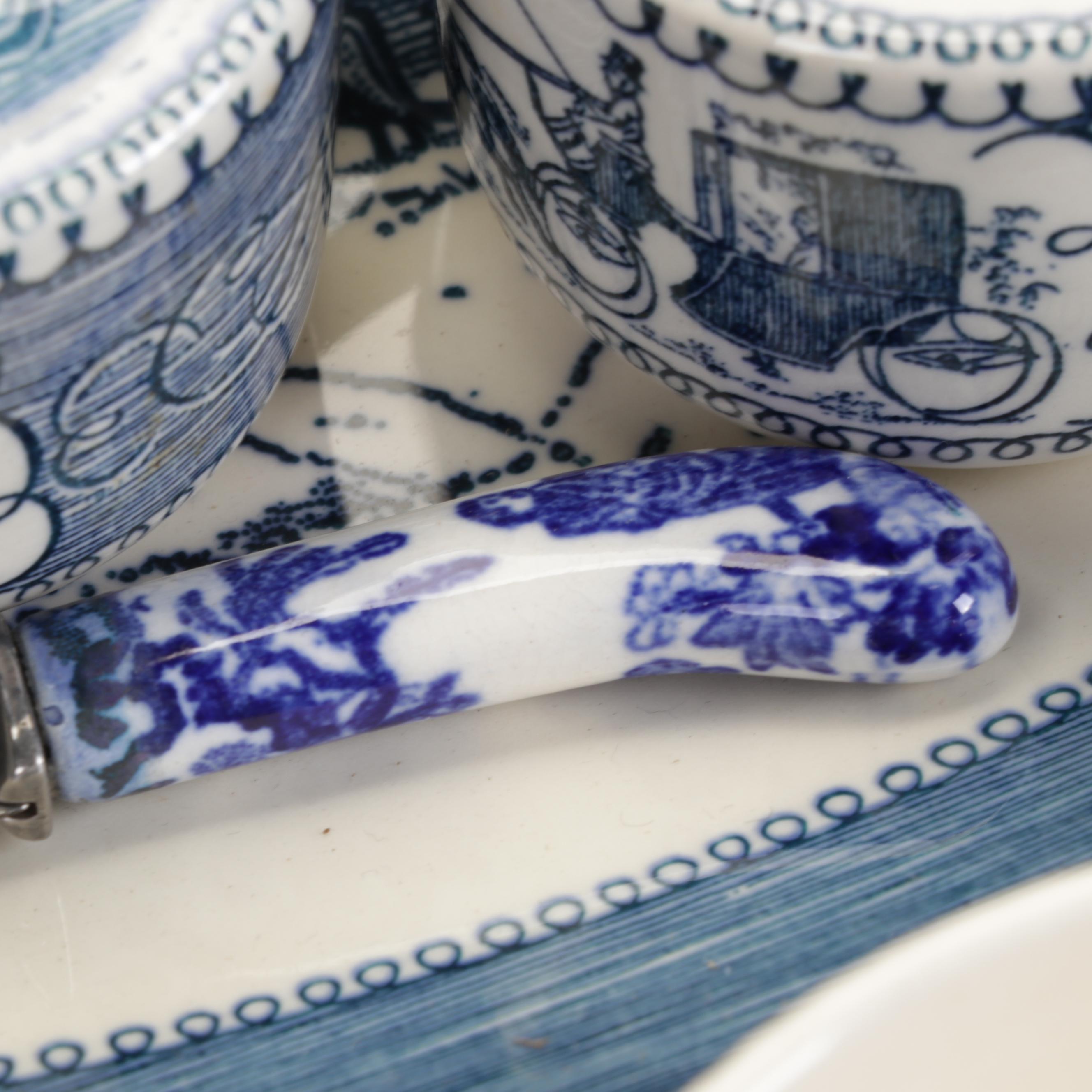 Royal U.S.A. "Currier & Ives Blue" Dinnerware, 1950-1970