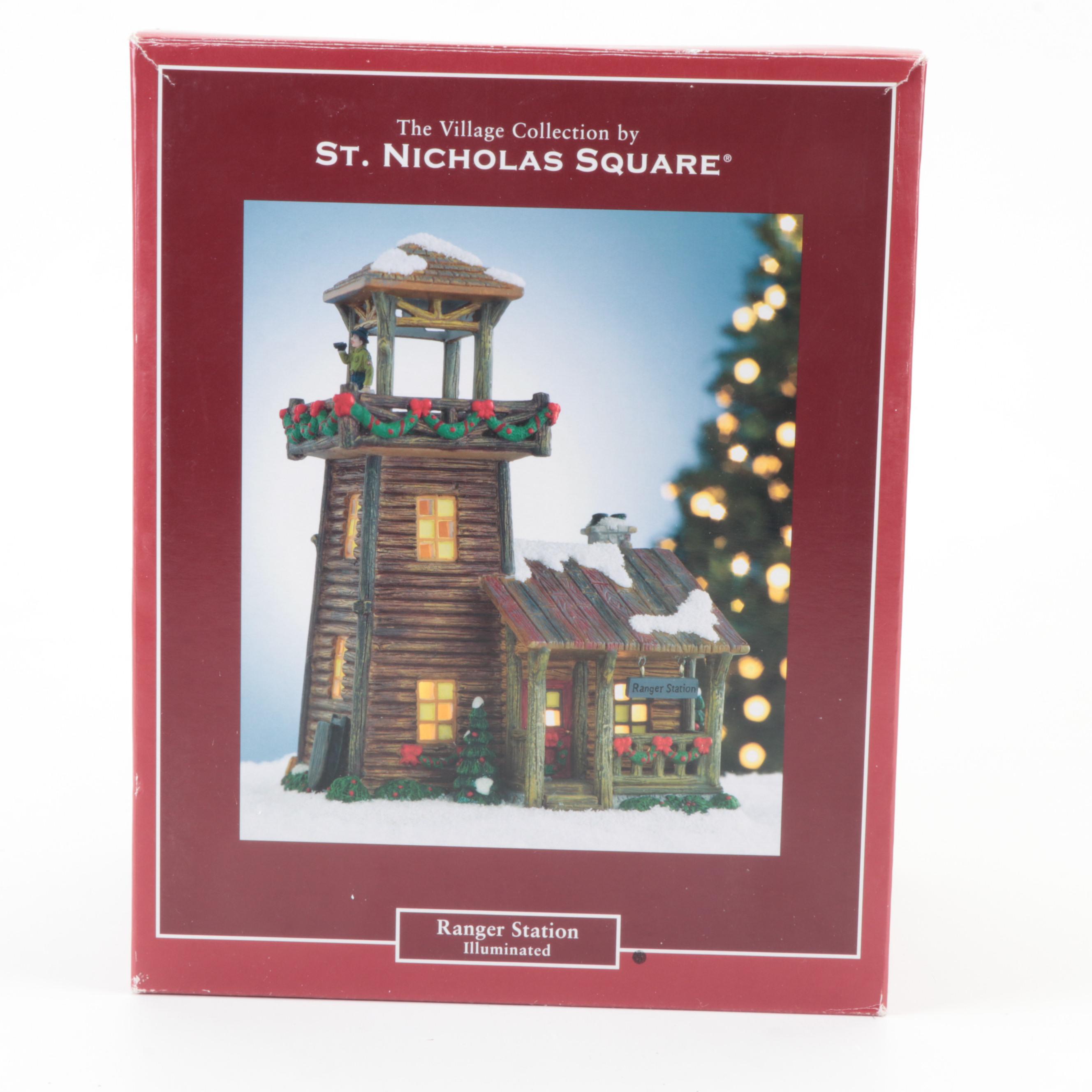Mr. Christmas and St. Nicholas Square Christmas Village Accessories