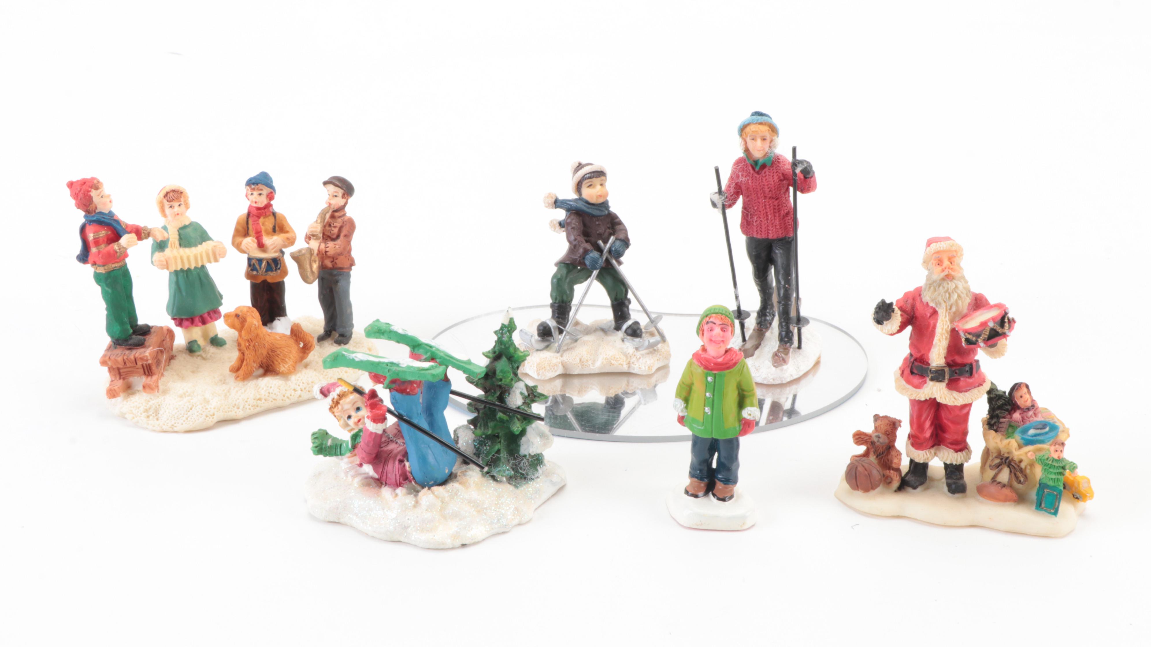 Mr. Christmas and St. Nicholas Square Christmas Village Accessories