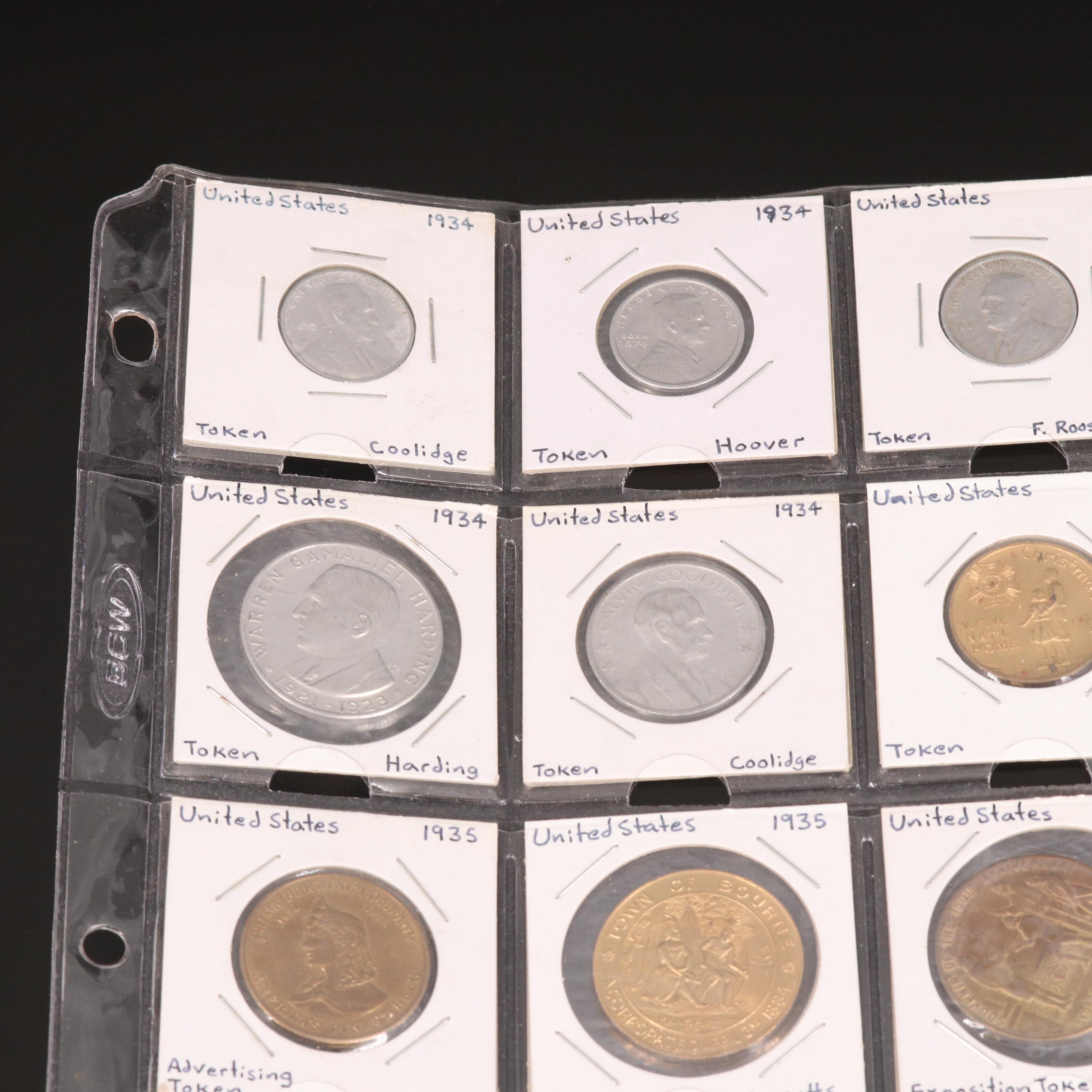 Group of Twenty United States Modern Tokens