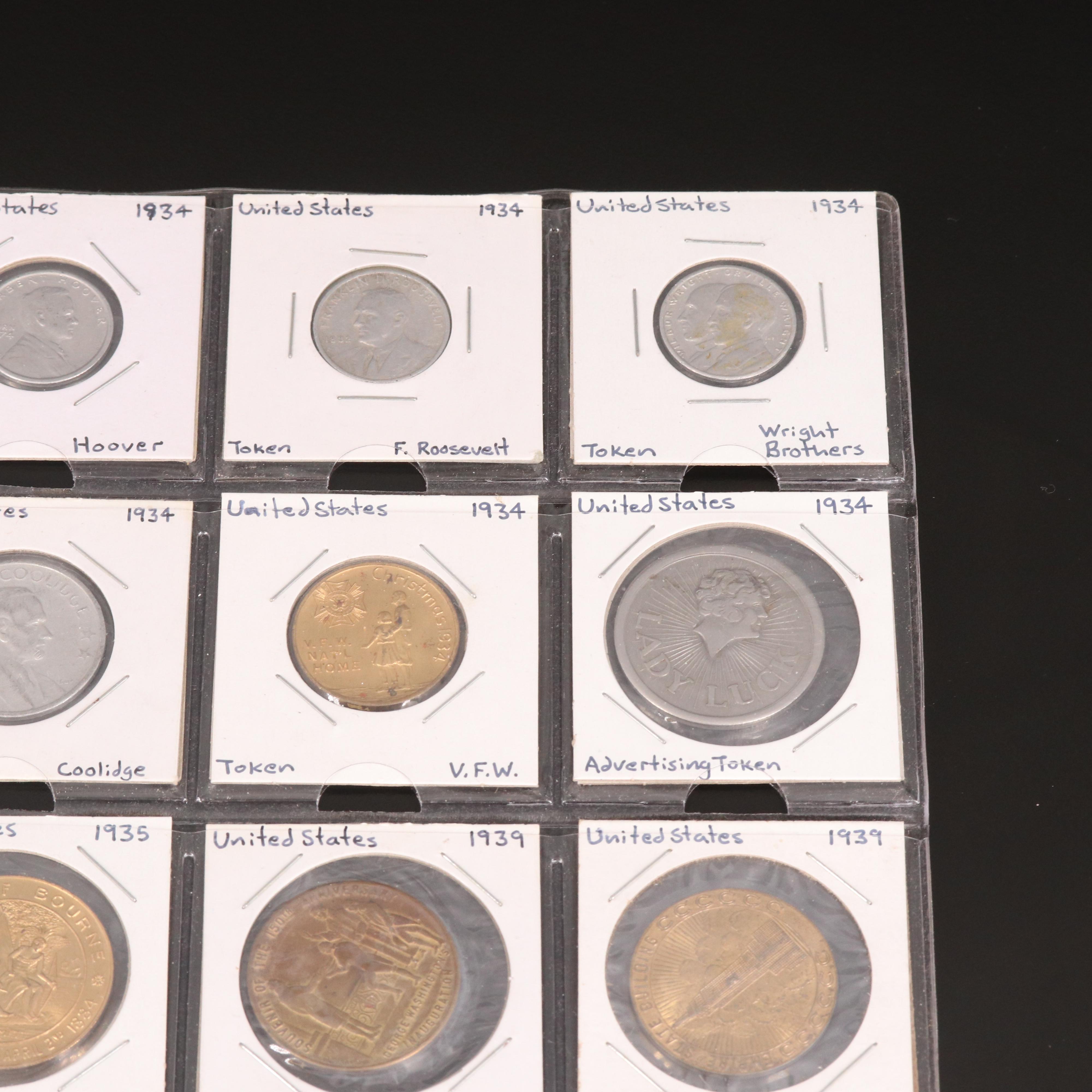 Group of Twenty United States Modern Tokens