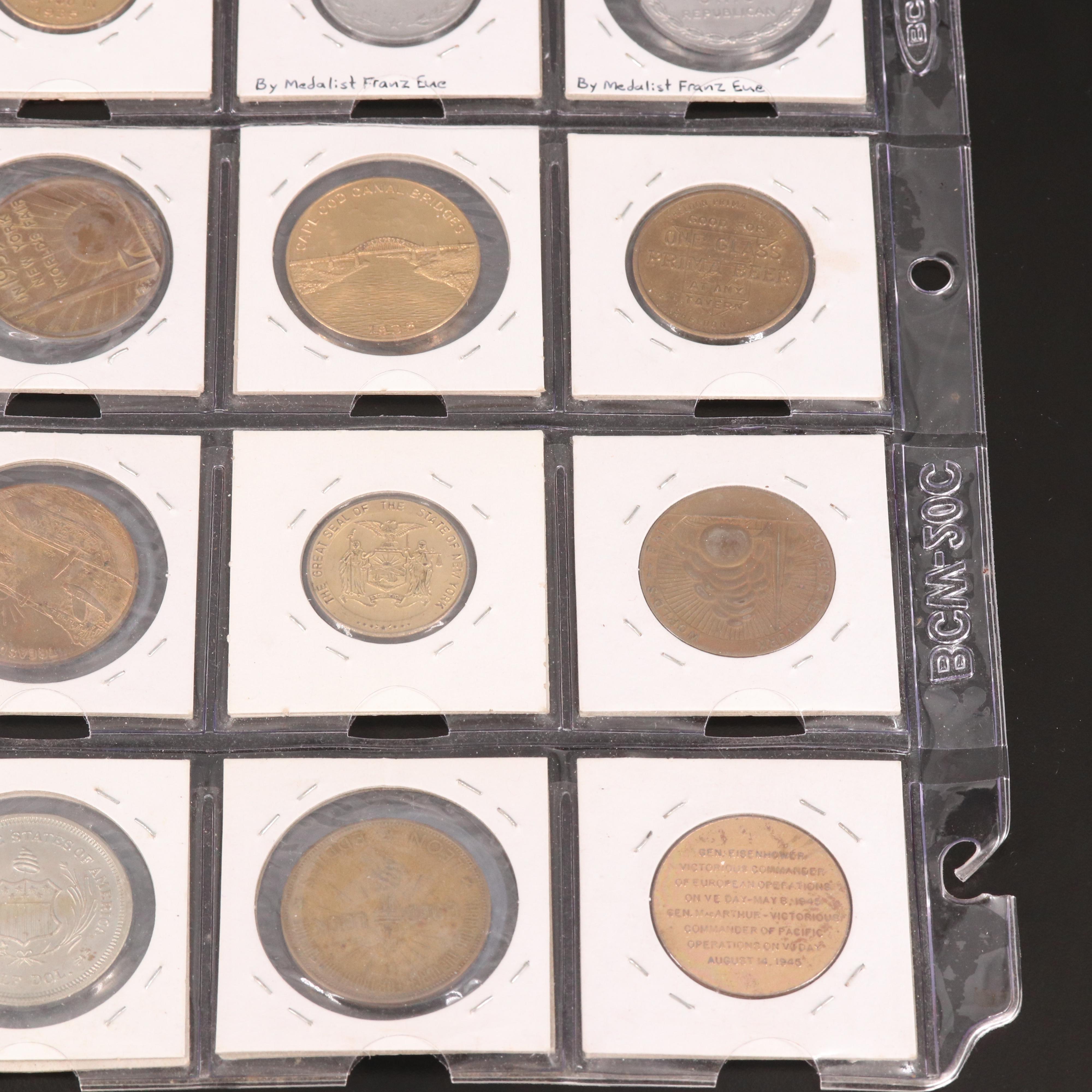 Group of Twenty United States Modern Tokens