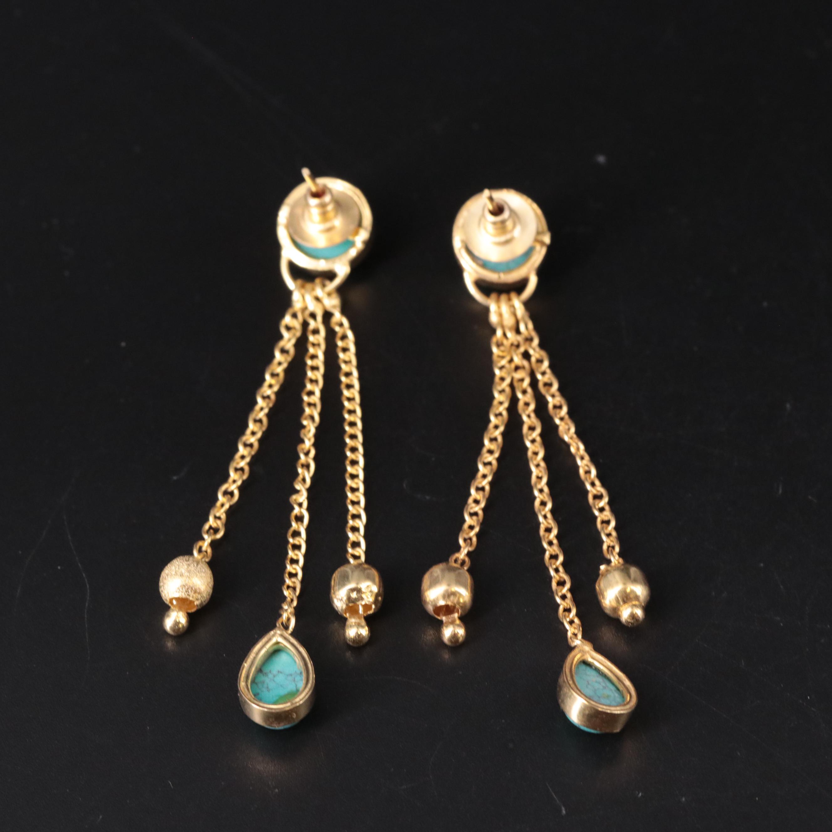 Turquoise Chandelier Earrings