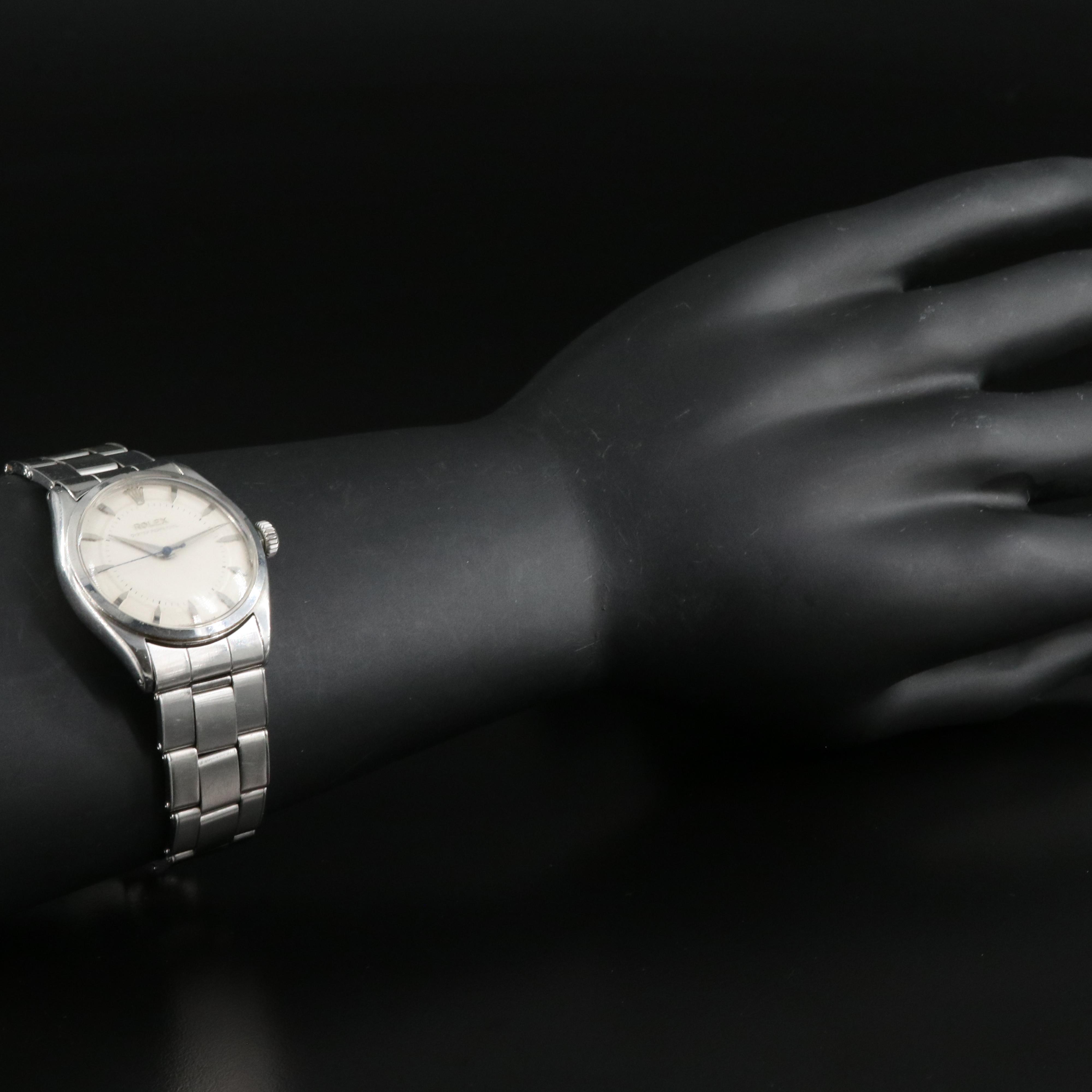 1952 Rolex Oyster Perpetual "Semi Bubble Back" Watch