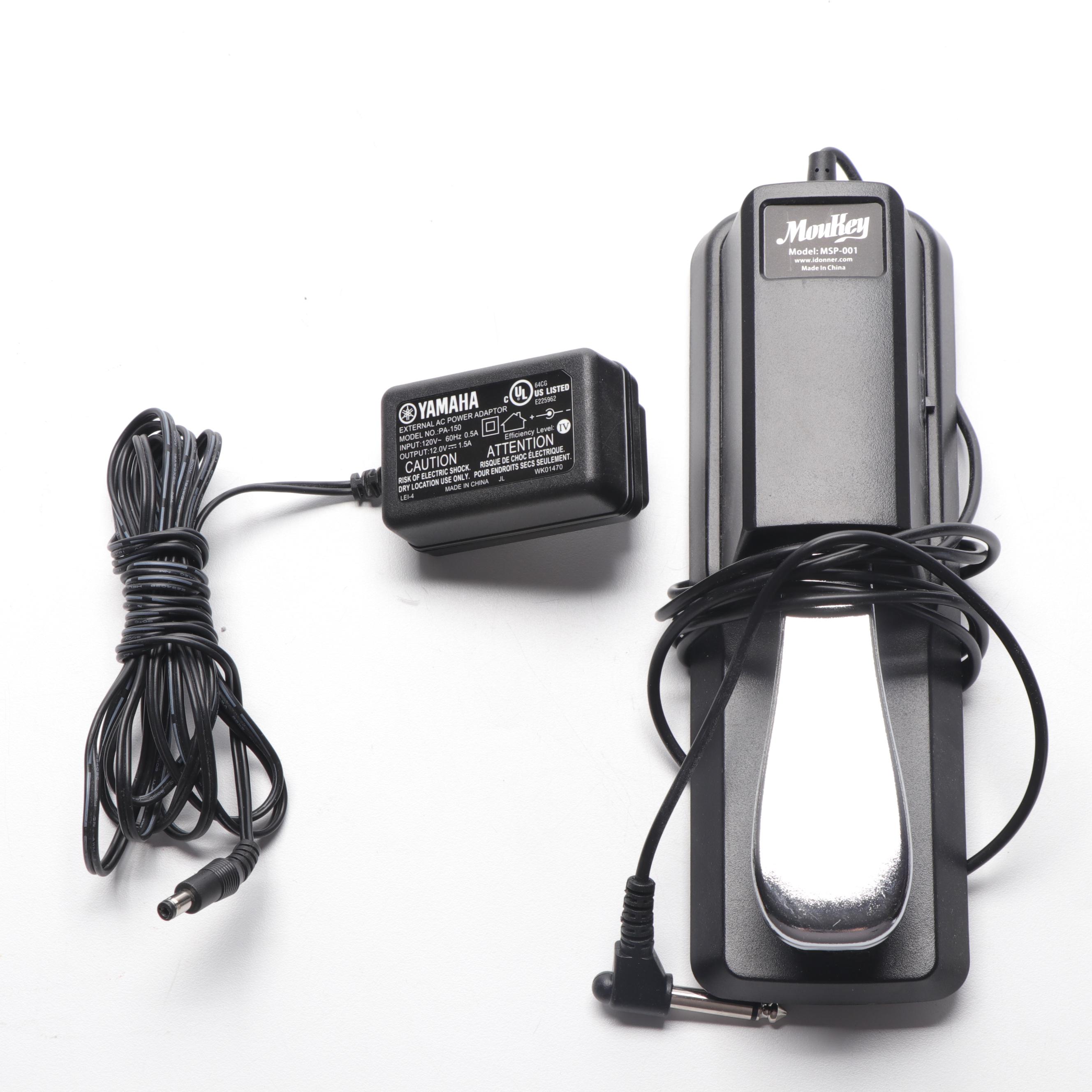 Yamaha Digital Keyboard with MouKey Foot Pedal