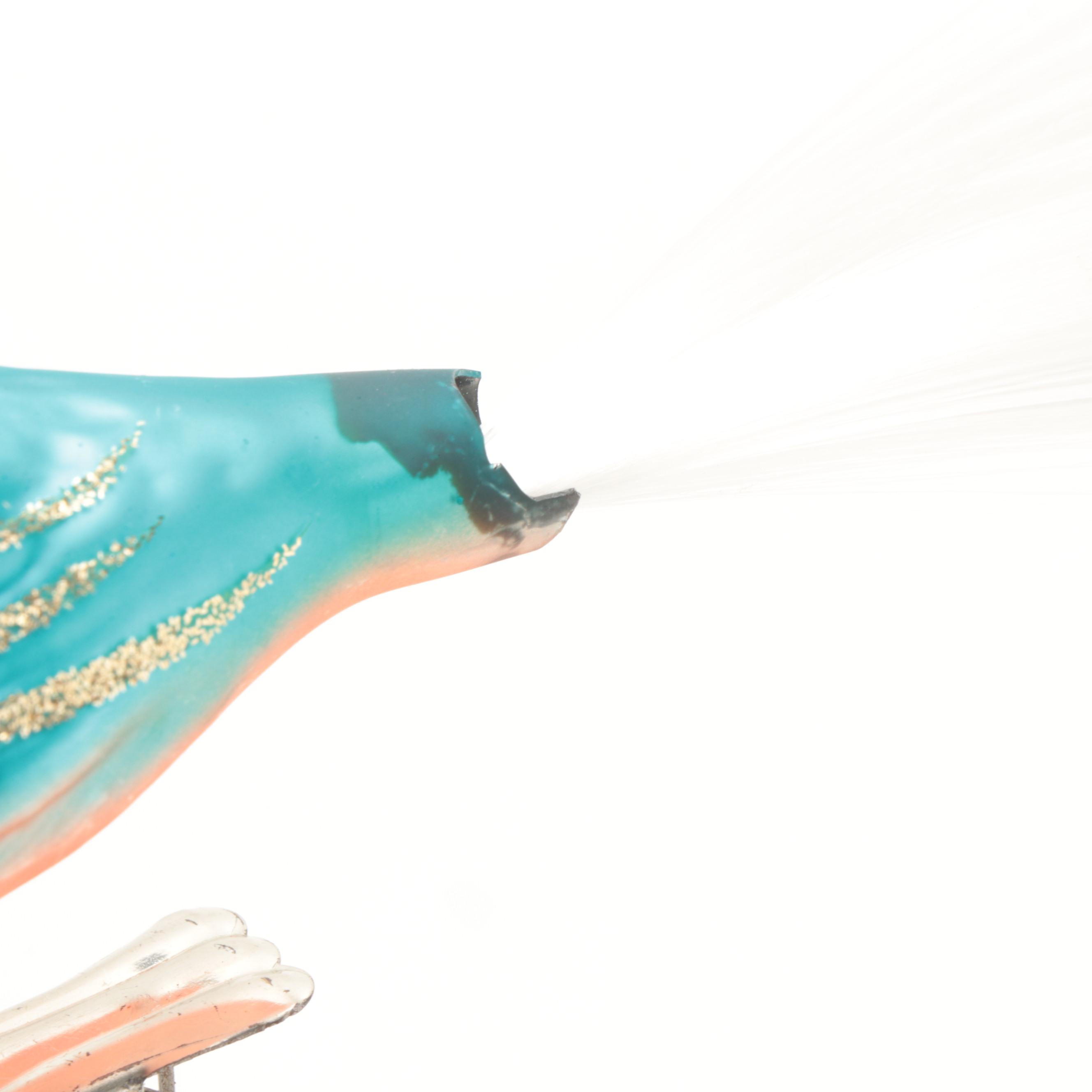 Old World Christmas Inge-Glas Hand-Painted Blown Glass Bird Clip Ornaments