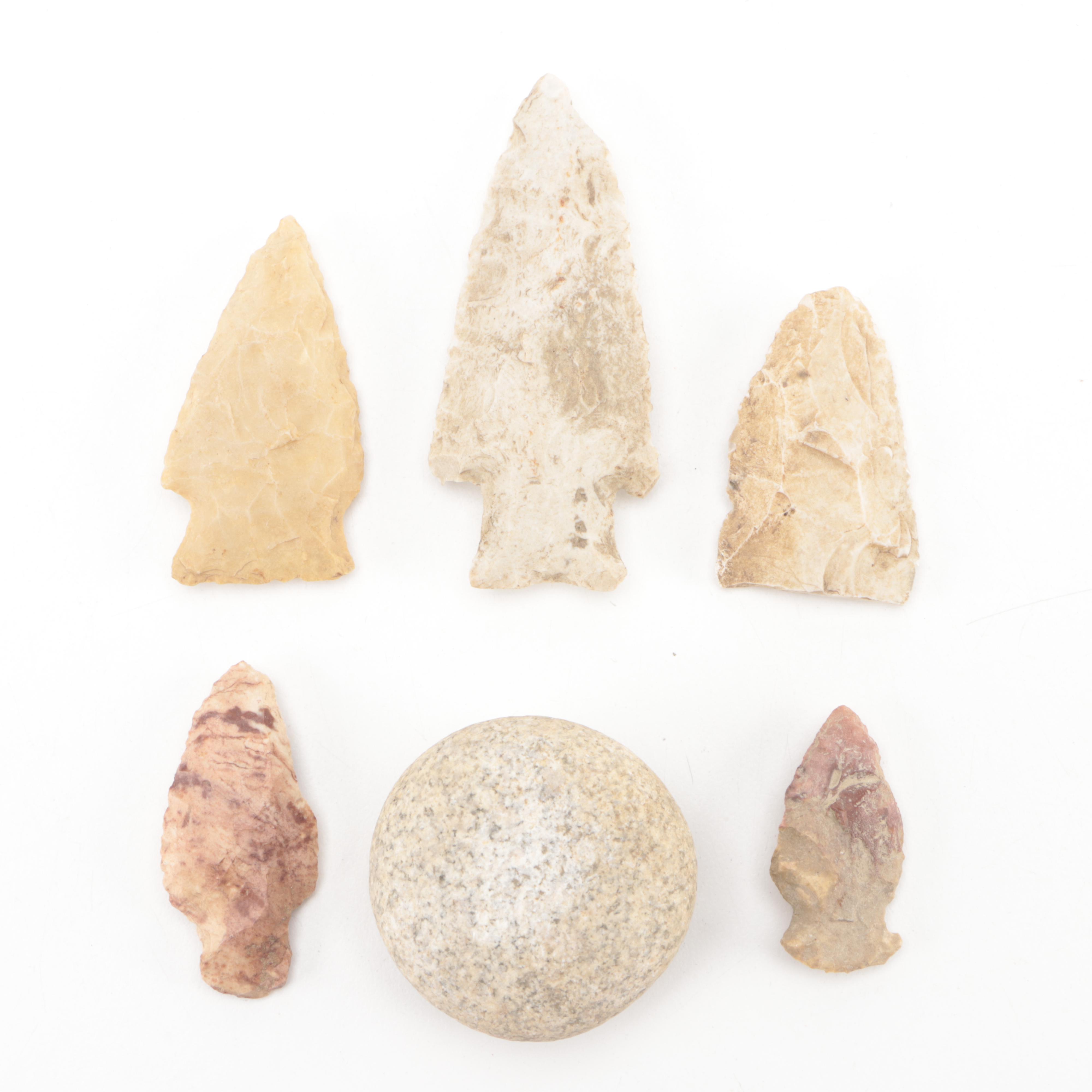 Knapped Projectile Points and Other Ground Stone Tools