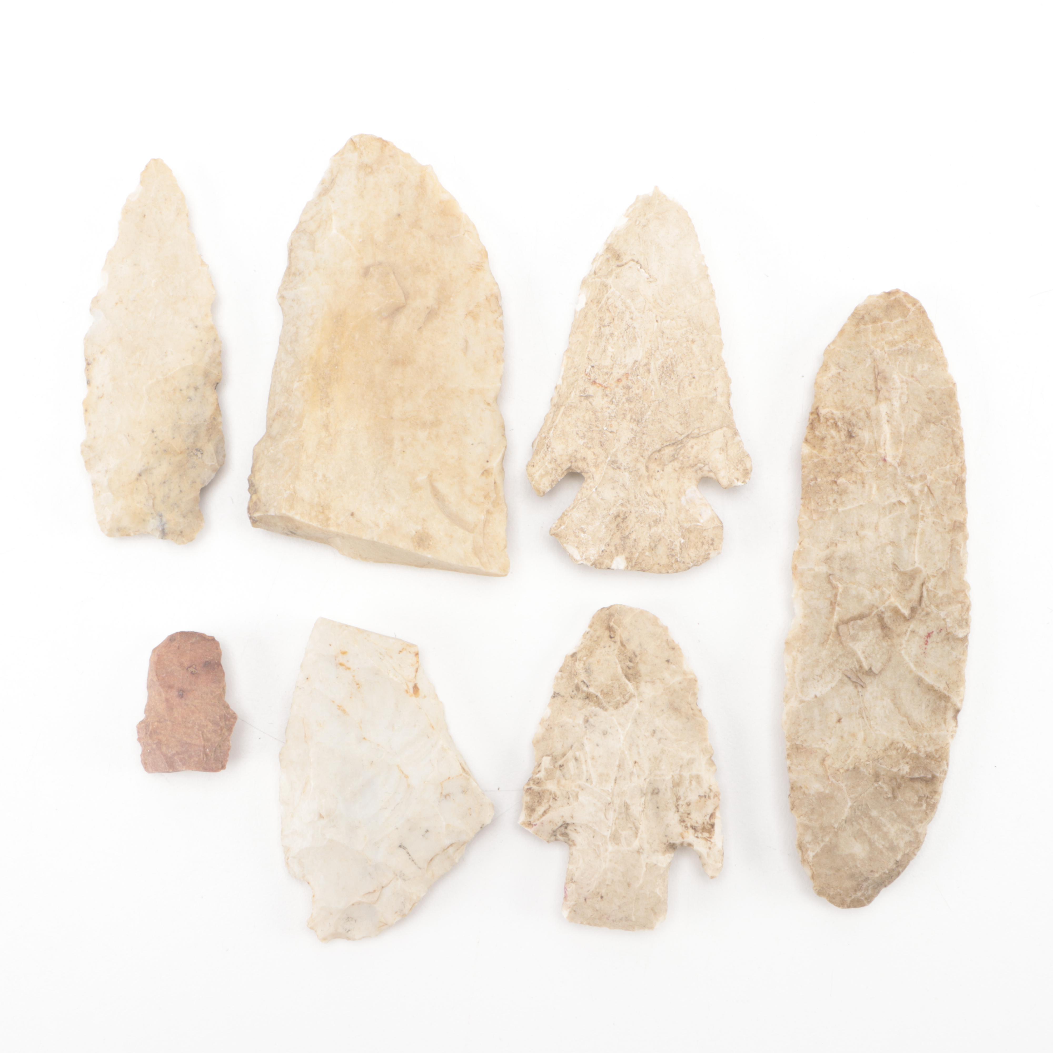 Knapped Projectile Points and Other Ground Stone Tools