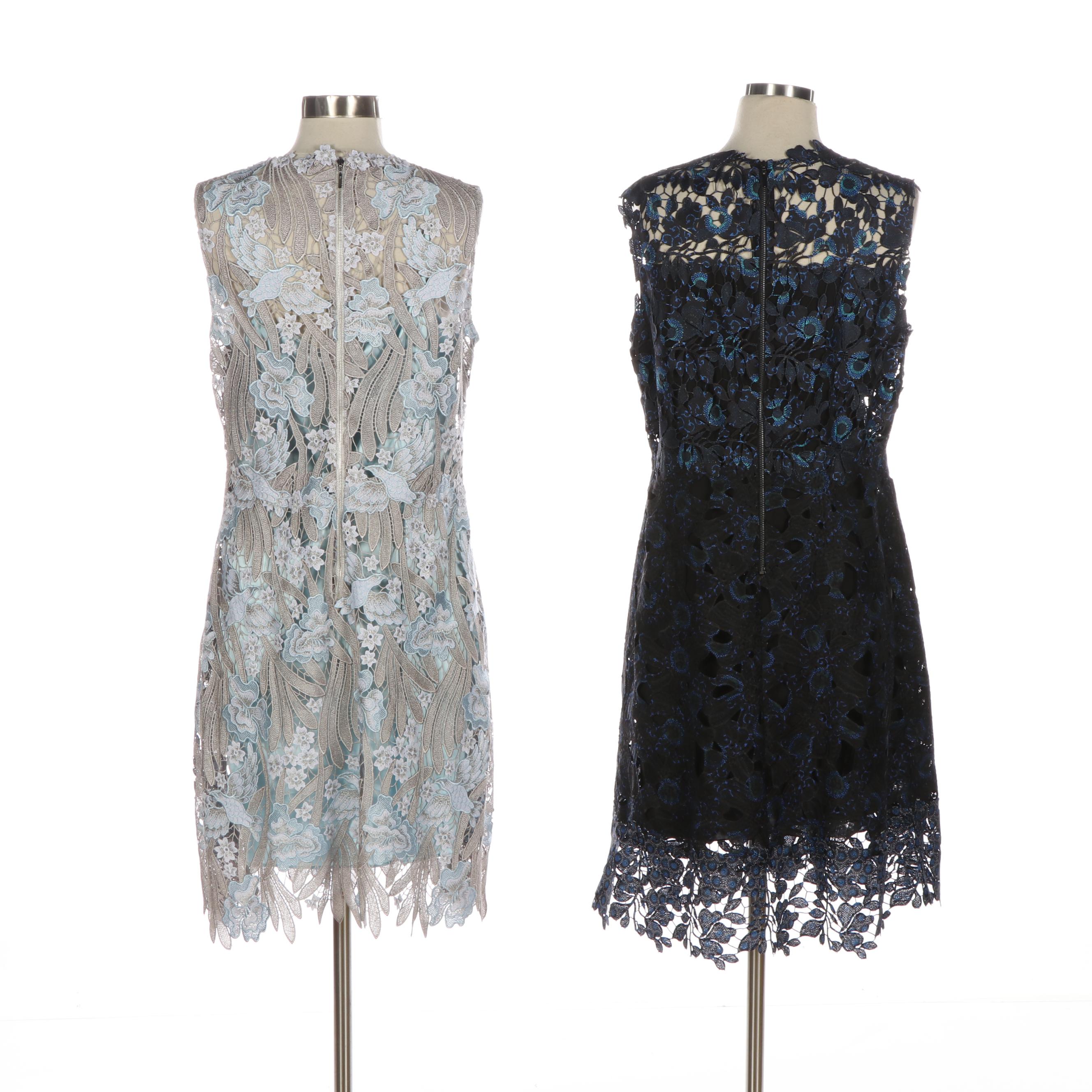 Elie Tahari Sleeveless Lace Sheath Dresses