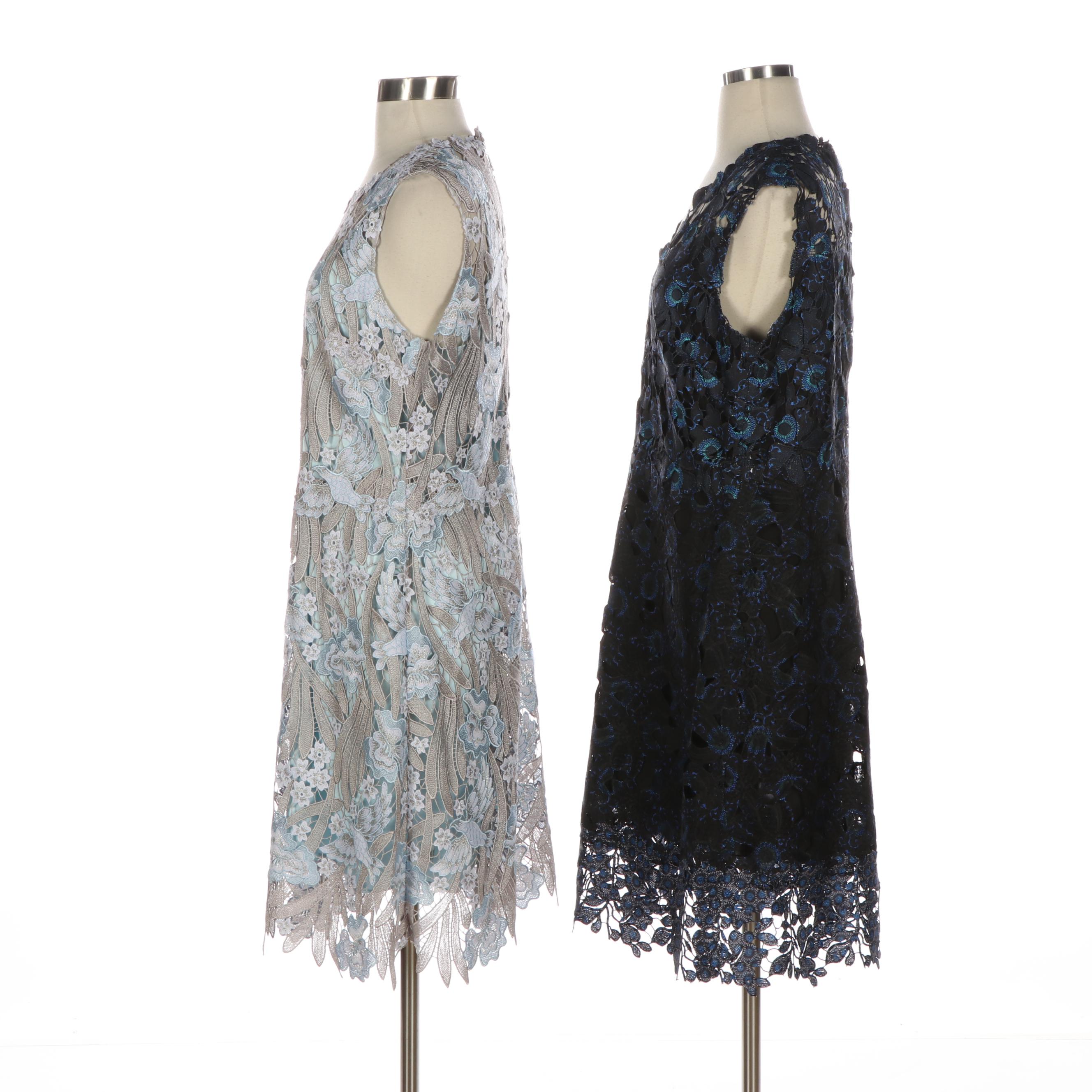 Elie Tahari Sleeveless Lace Sheath Dresses