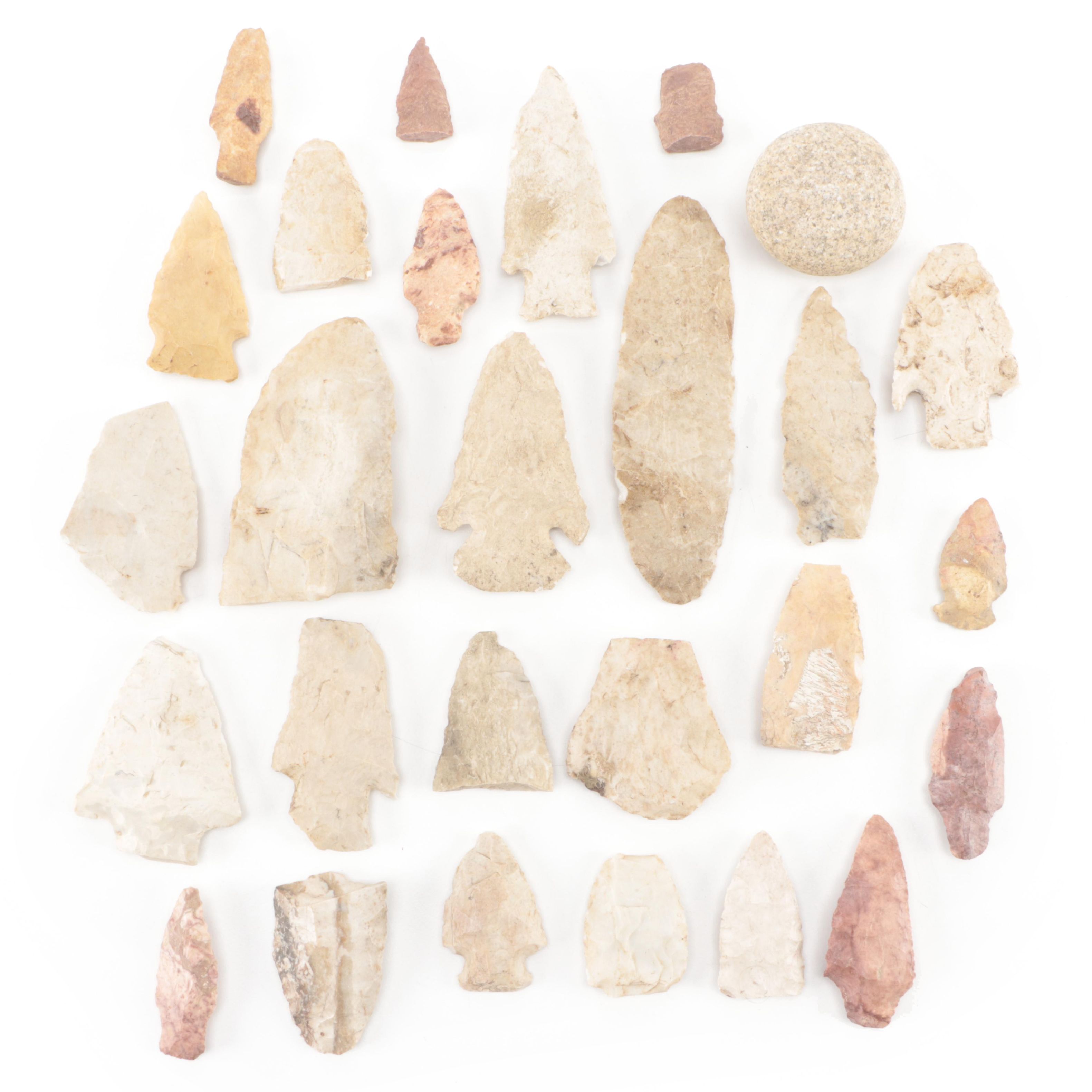 Knapped Projectile Points and Other Ground Stone Tools