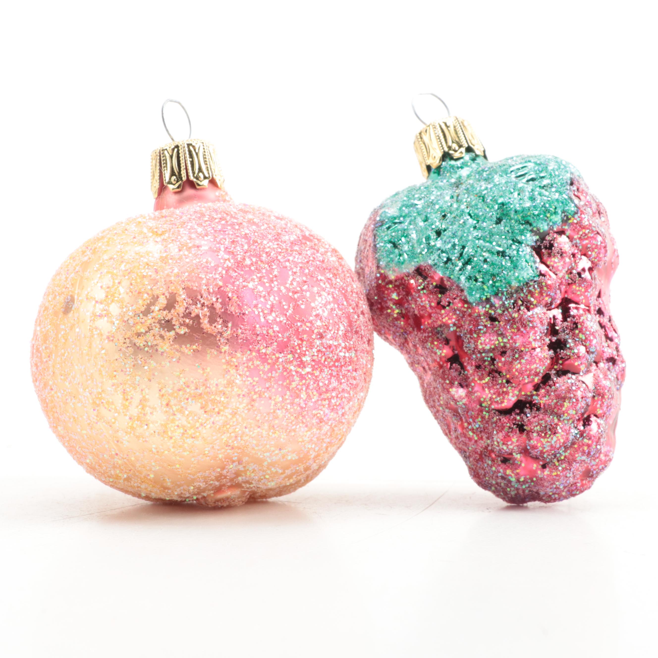 Christborn and More Hand-Painted Blown Glass Fruit and Vegetable Ornaments