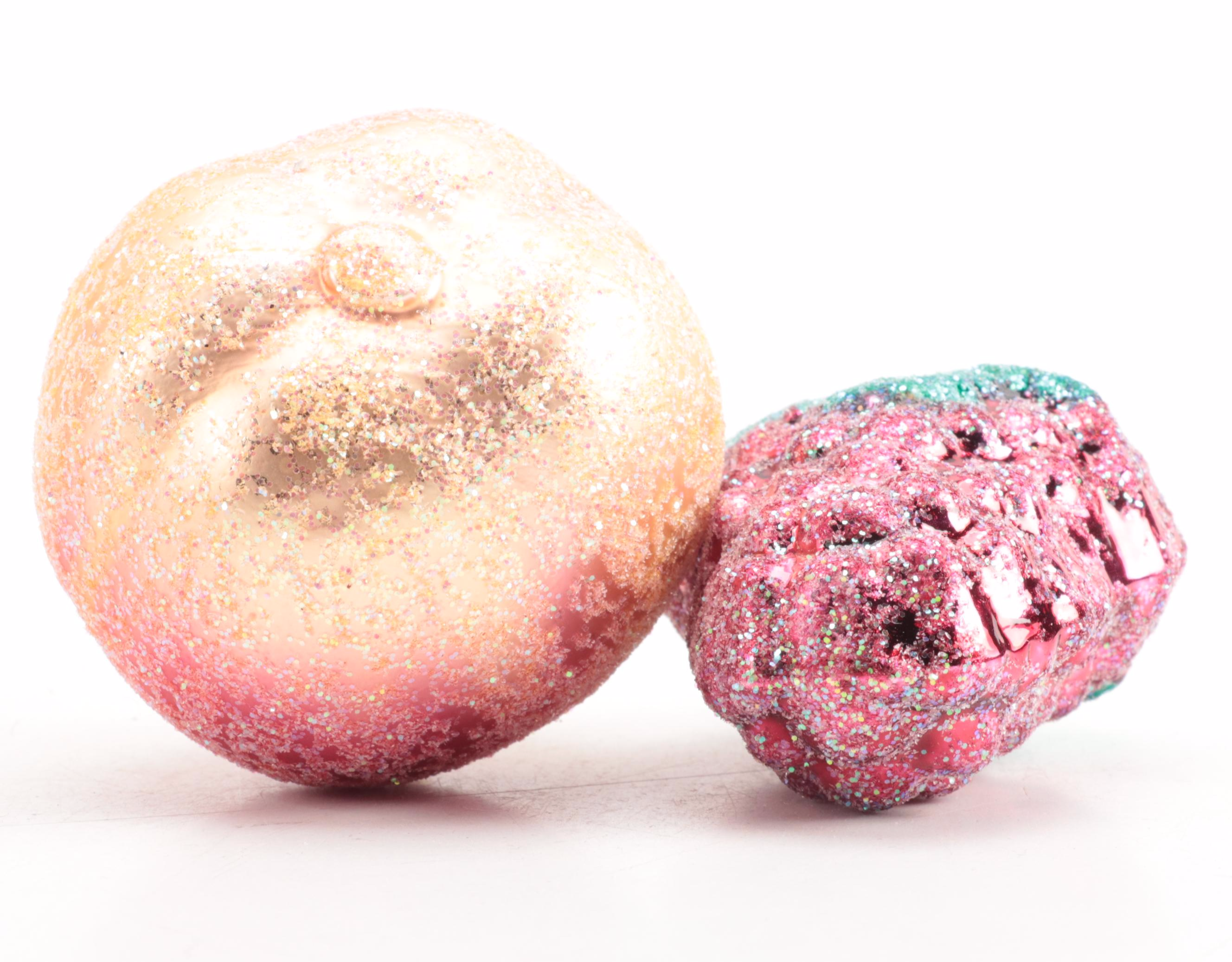 Christborn and More Hand-Painted Blown Glass Fruit and Vegetable Ornaments