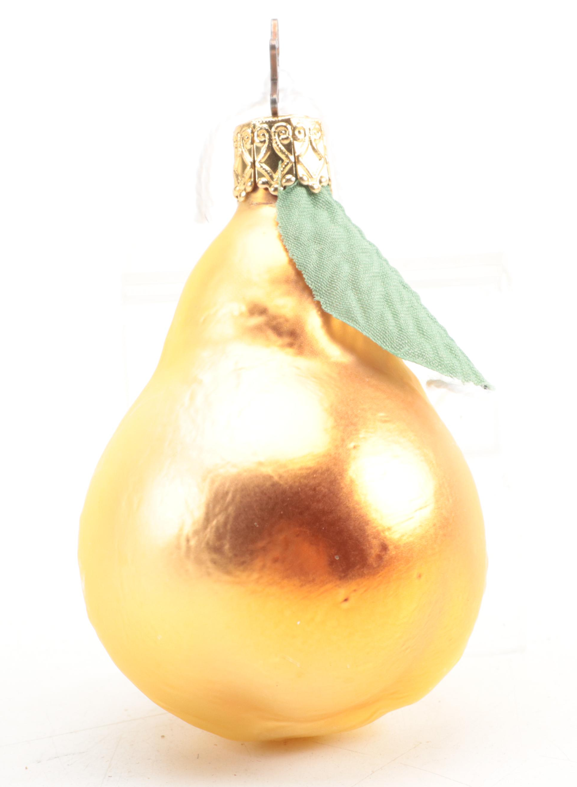 Christborn and More Hand-Painted Blown Glass Fruit and Vegetable Ornaments