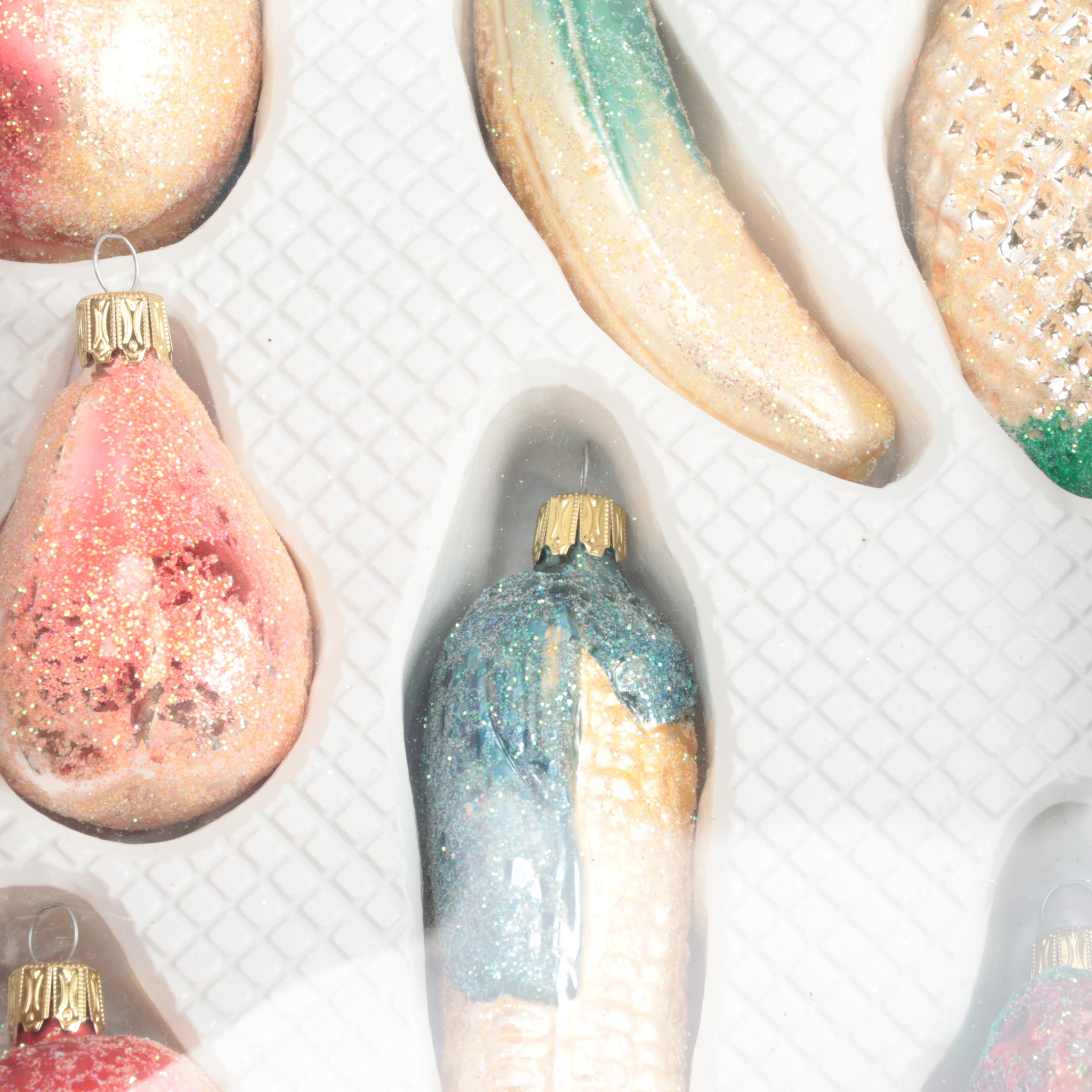 Christborn and More Hand-Painted Blown Glass Fruit and Vegetable Ornaments