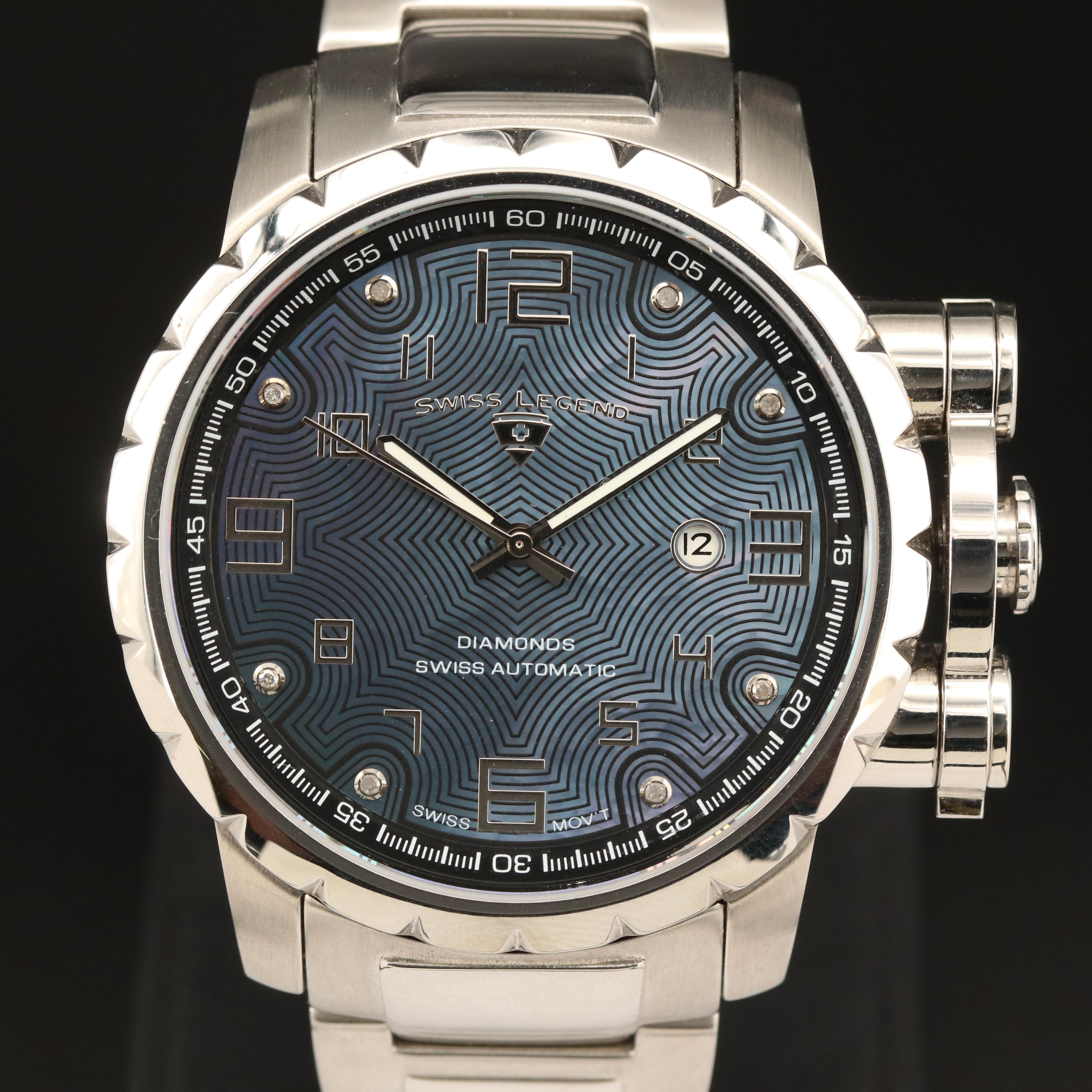 Swiss Legend Diamond Dial Watch