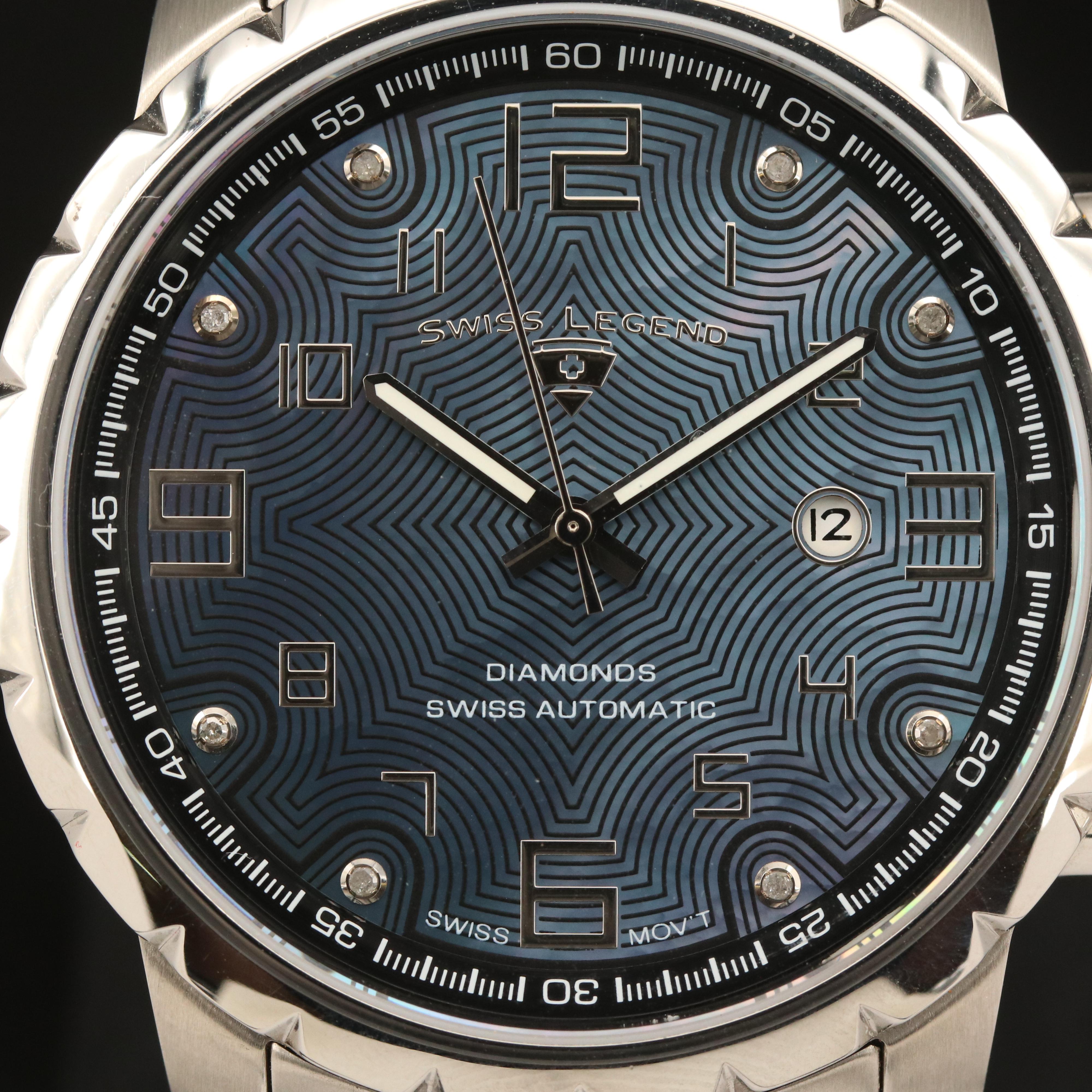 Swiss Legend Diamond Dial Watch