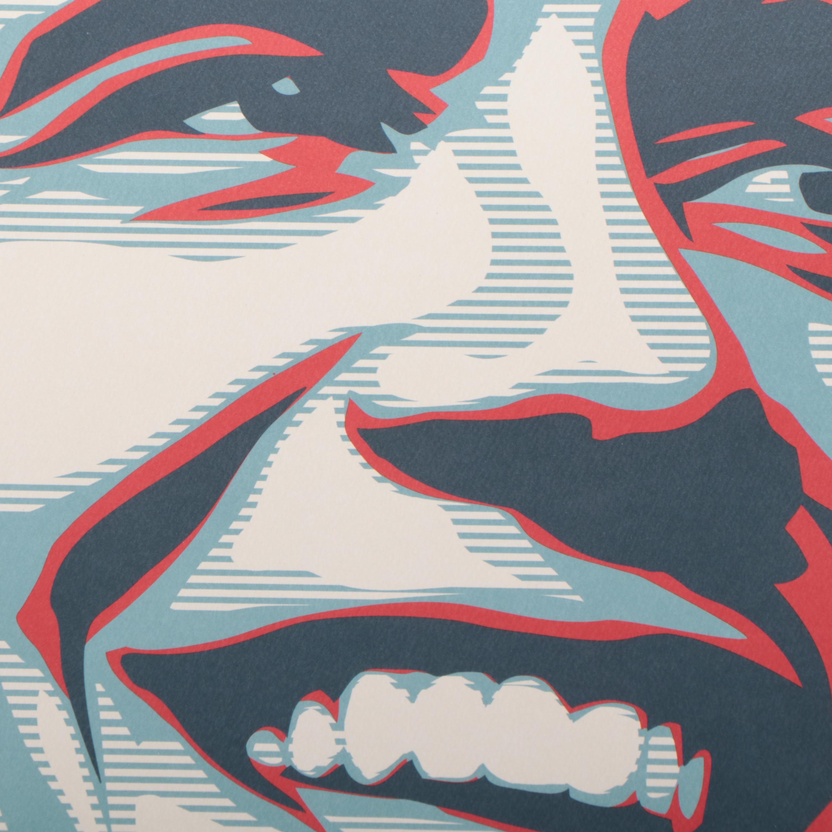 Shepard Fairey Offset Lithograph Obama Campaign Poster "Vote"