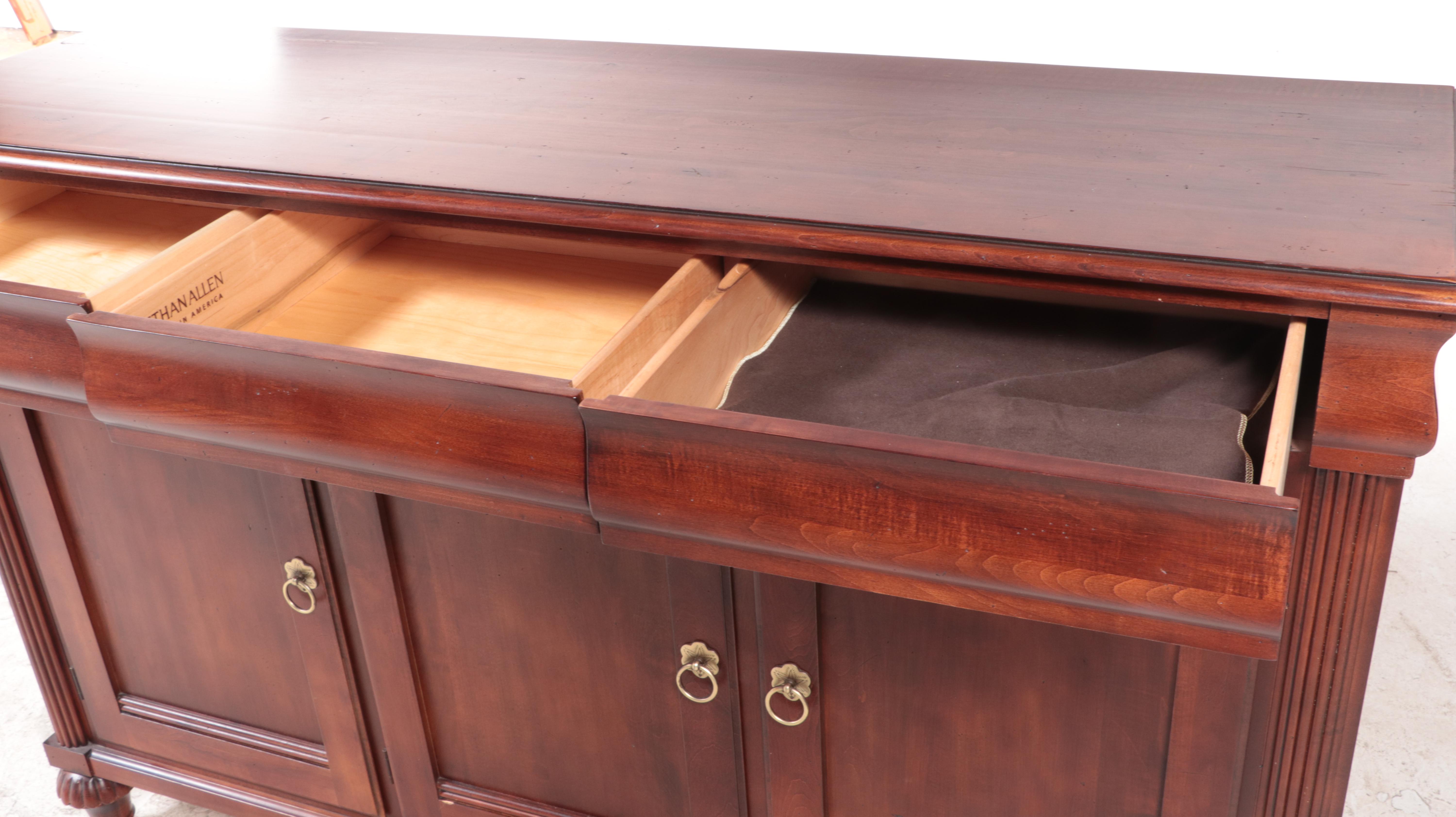 Ethan Allen British Colonial Style Maple Buffet