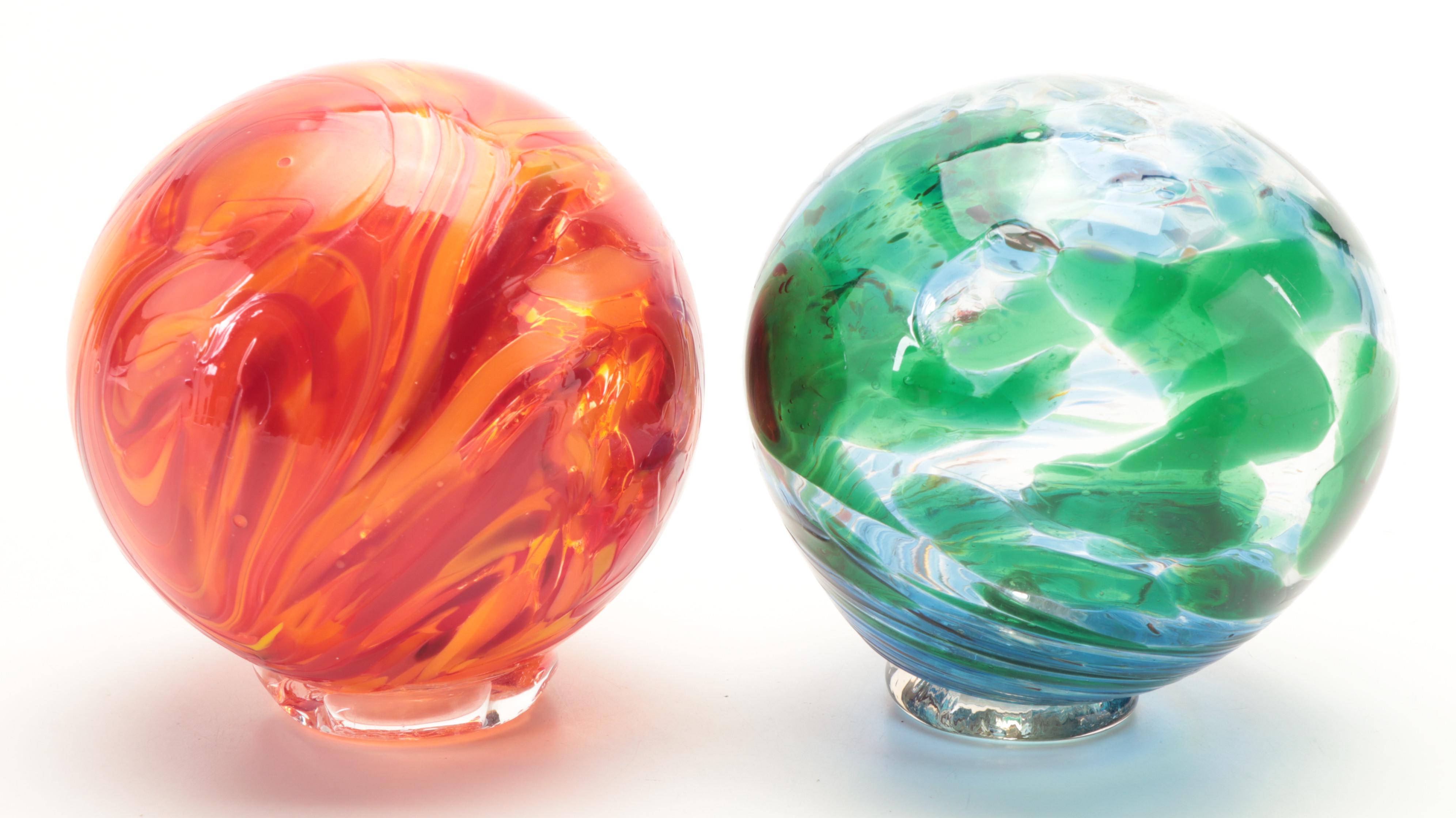 Lincoln City Glass Center, Pyromania and Other Studio Blown Glass Floats
