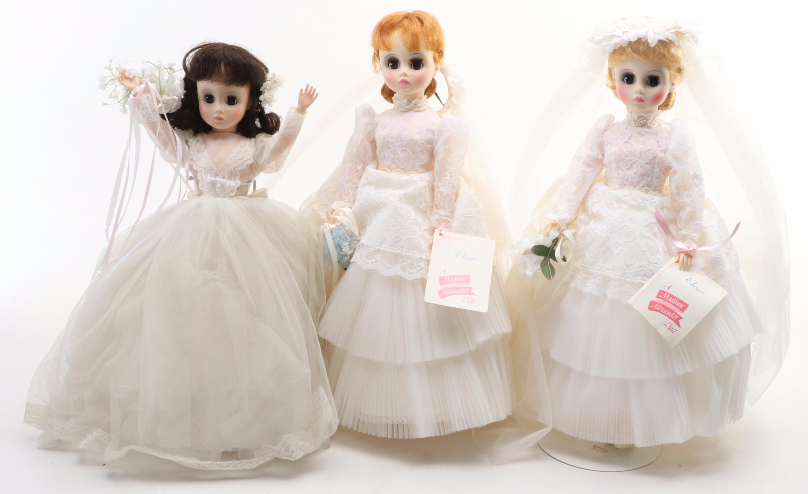 Madame Alexander "Elise" and Other Bride Dolls