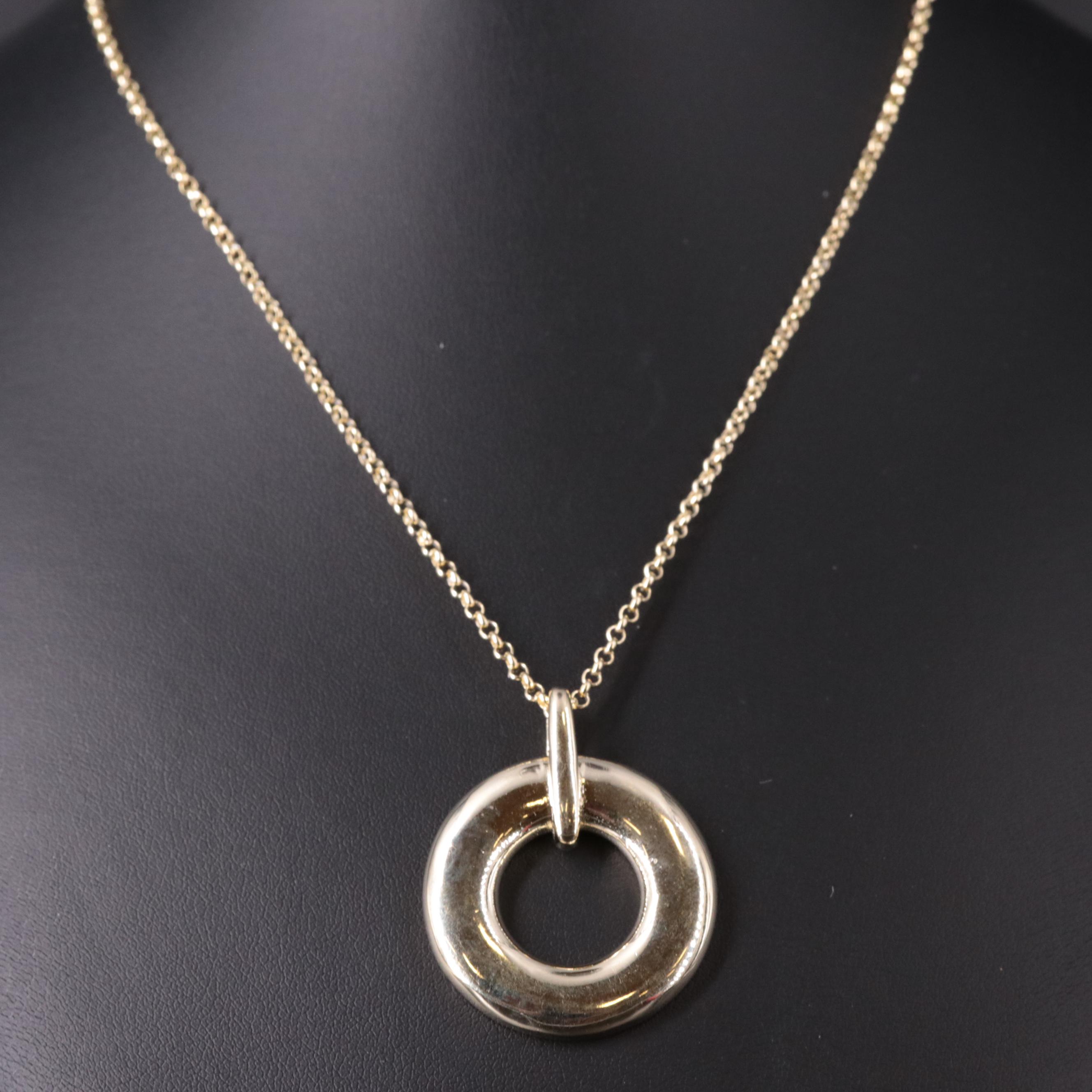 Sterling Silver Rolo Chain Necklace