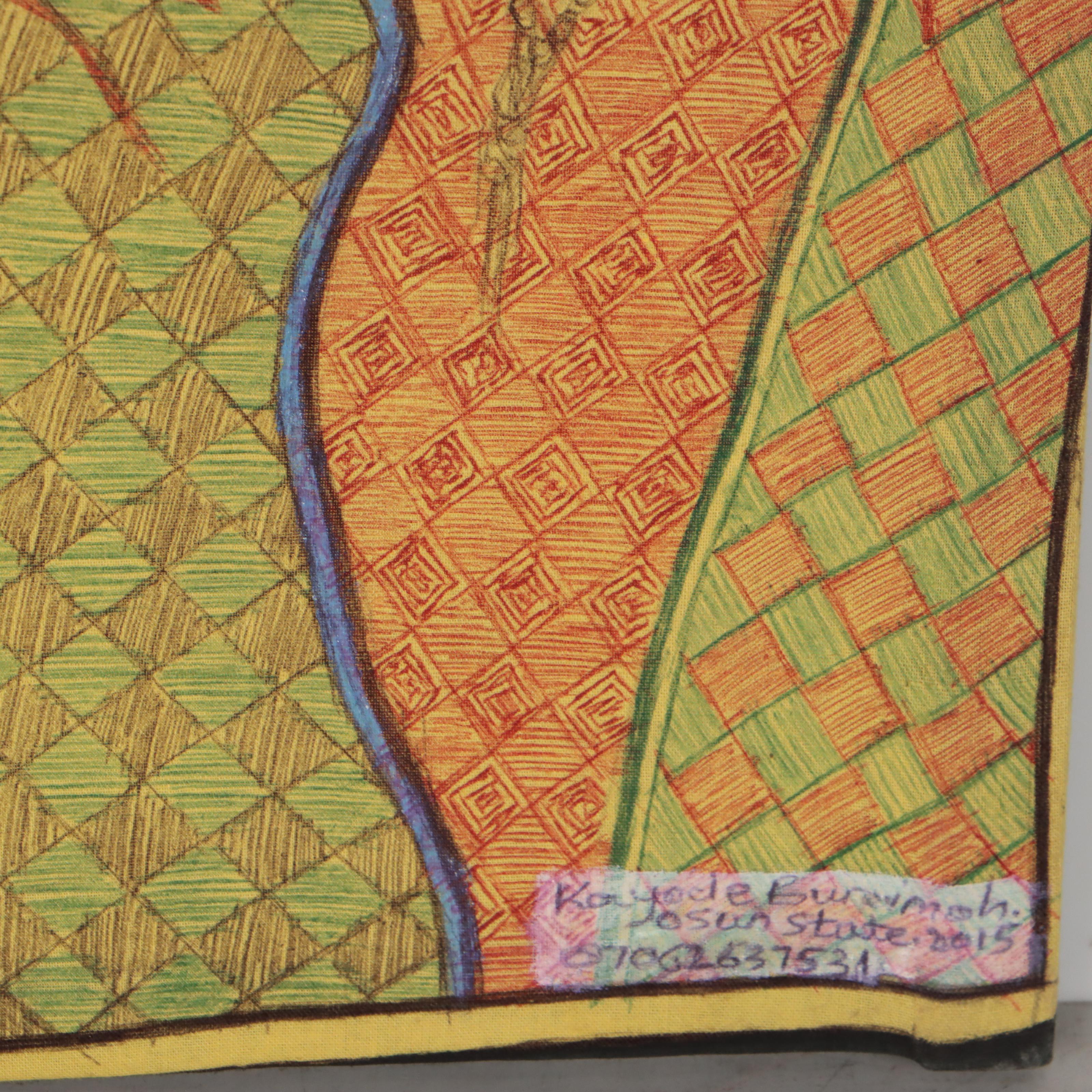 Kayode Buraimoh Mixed Media Painting, 2015