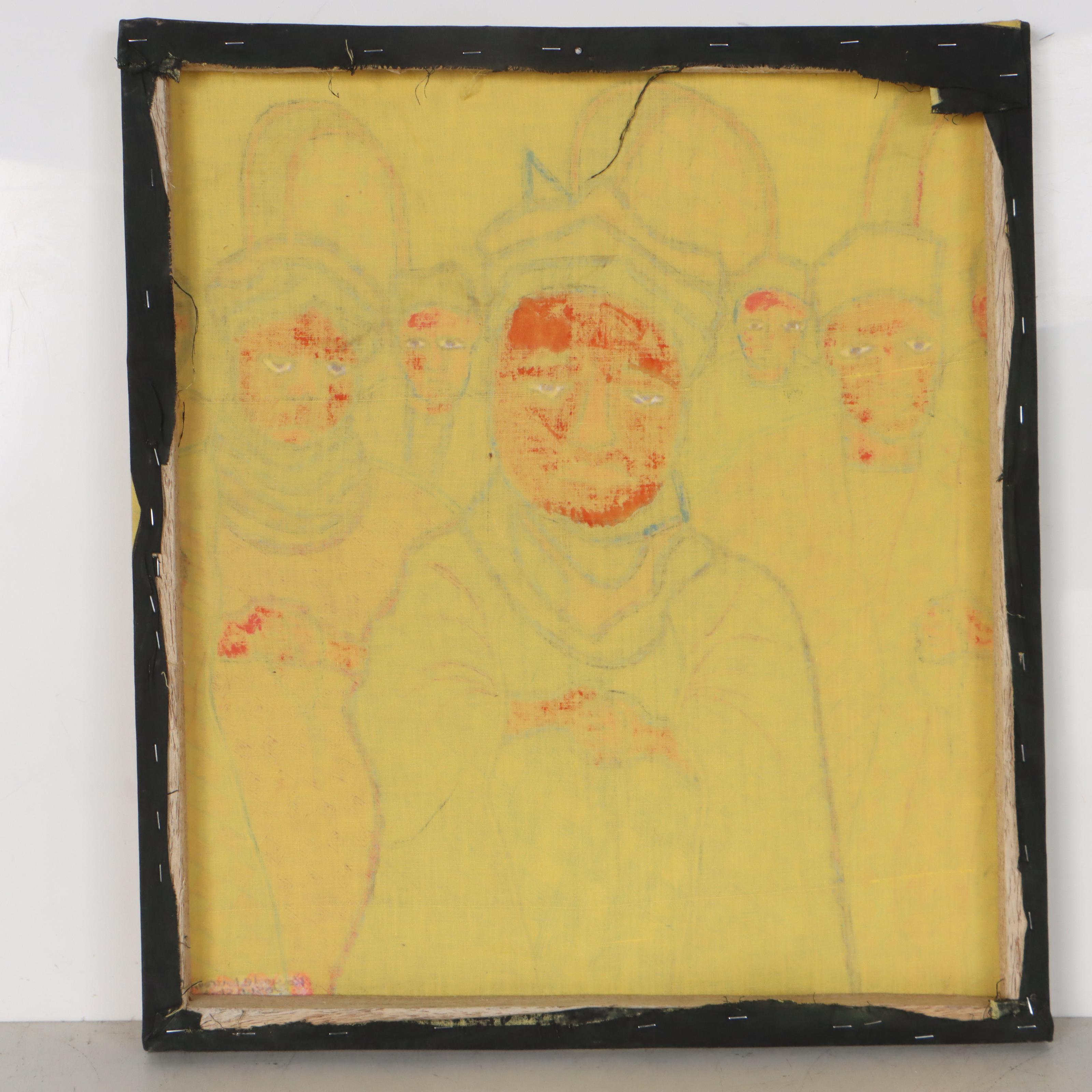 Kayode Buraimoh Mixed Media Painting, 2015