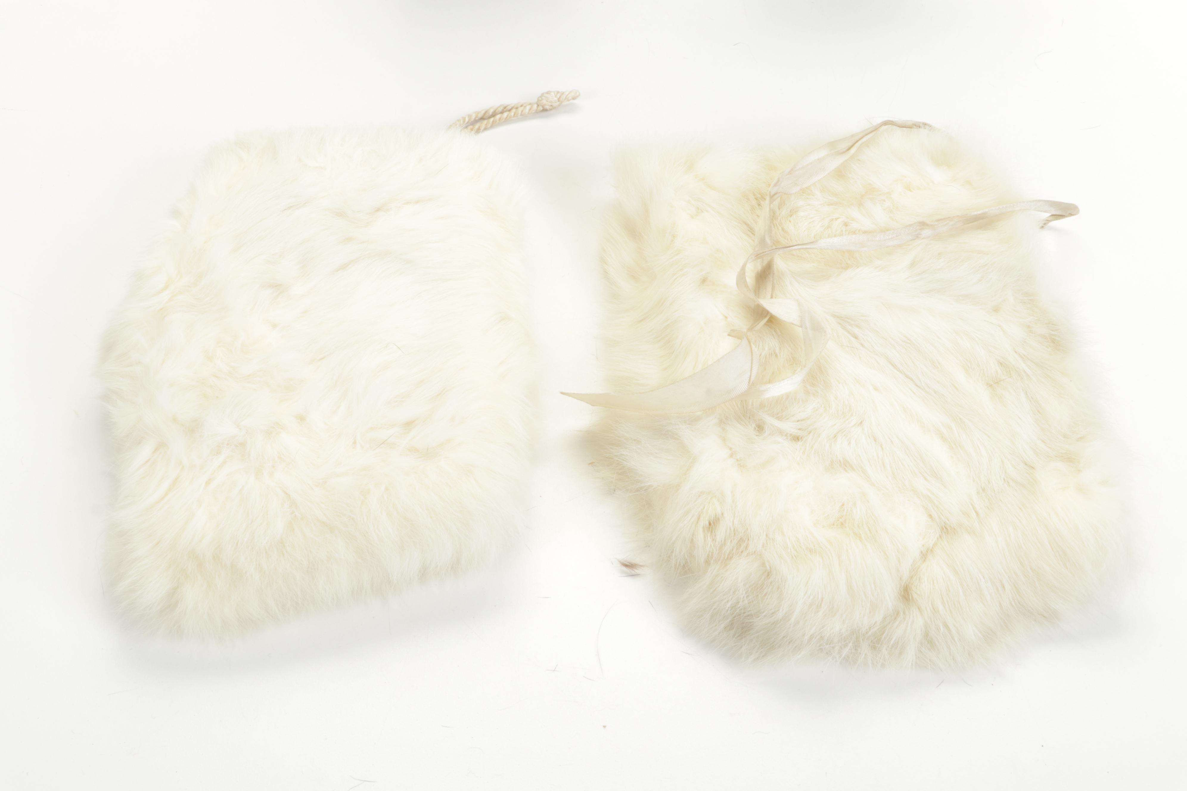 Fur Collars, Ear Muffs, Hats, Hat Stand, Silver Plate Cigarette Case, and More