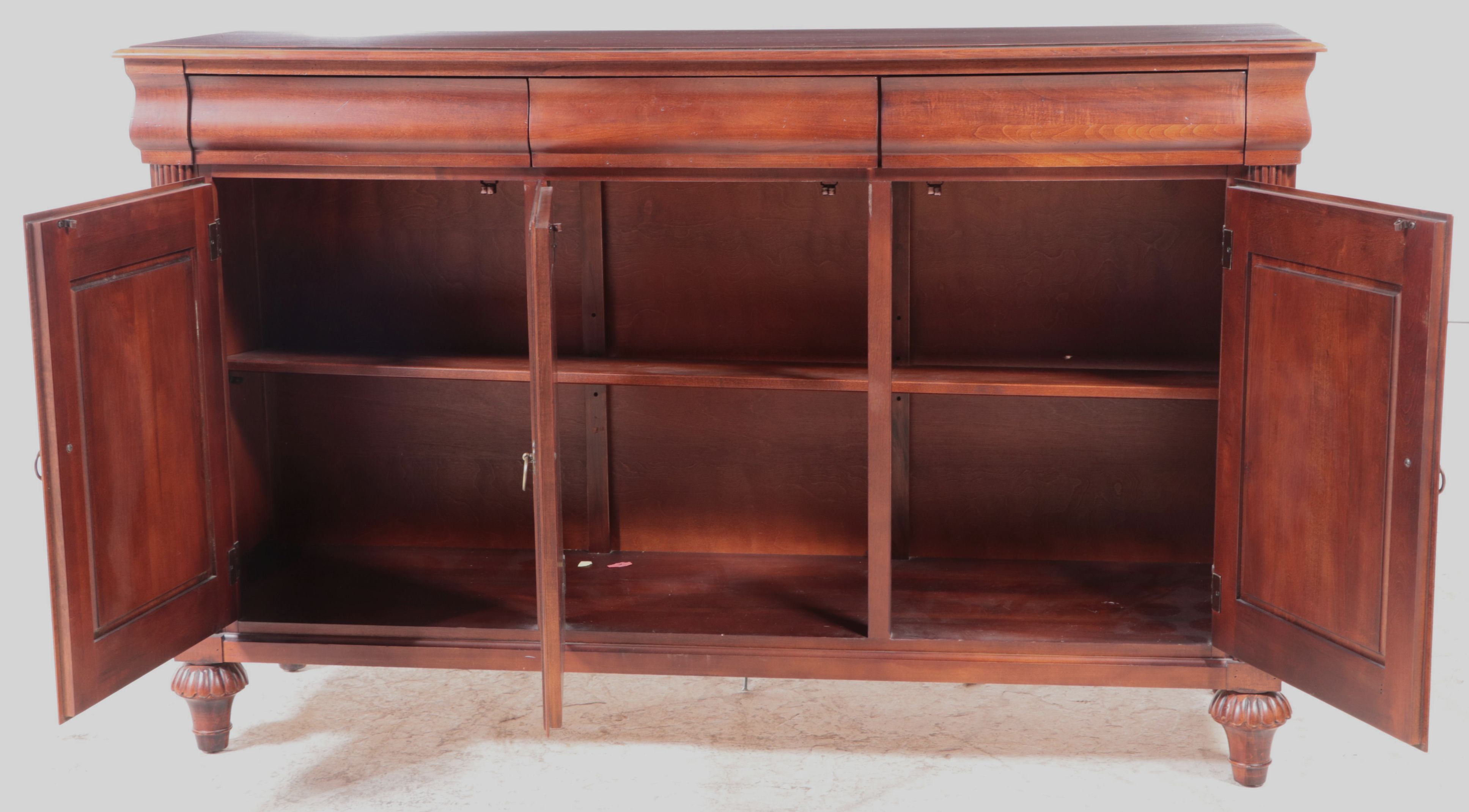 Ethan Allen British Colonial Style Maple Buffet