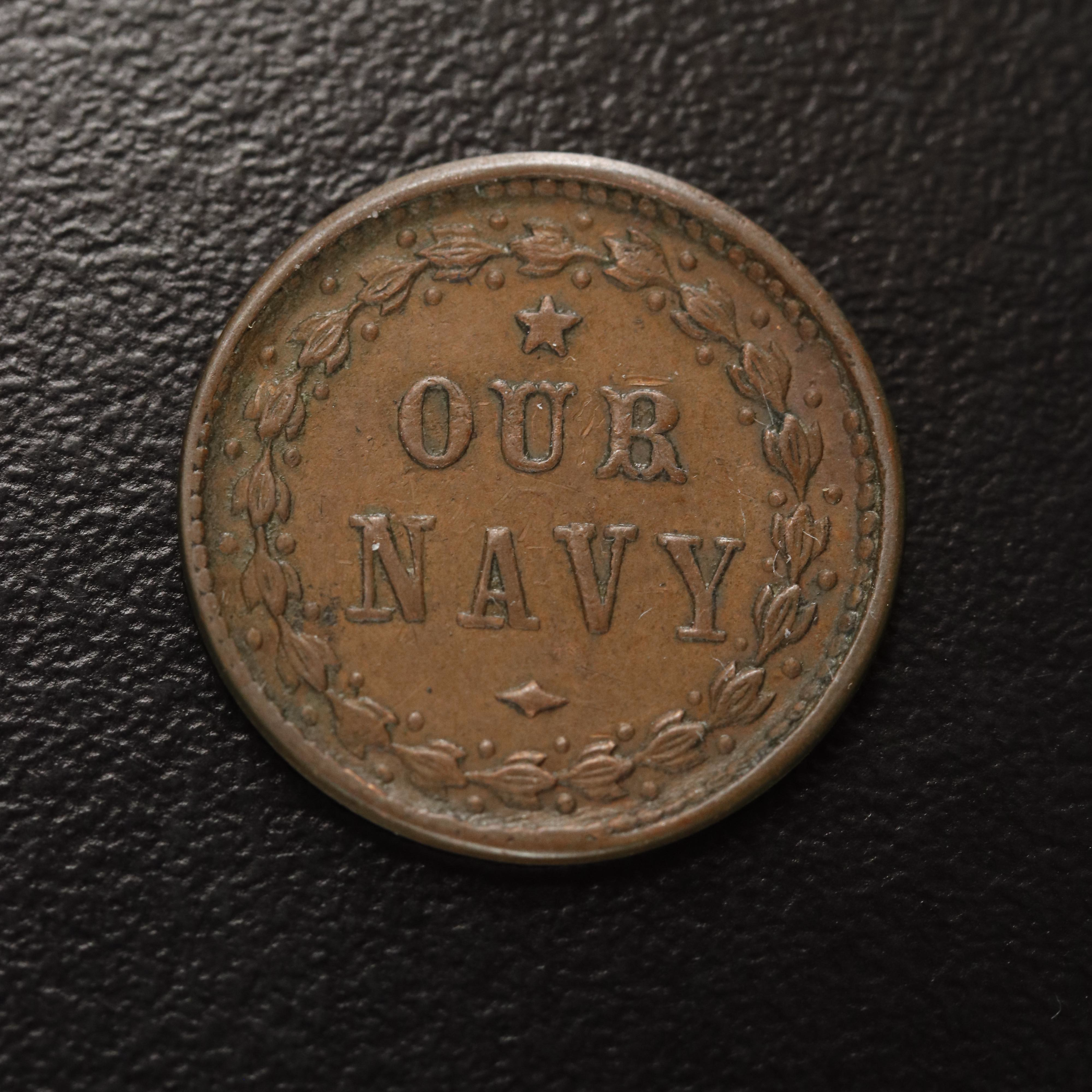 1864 "Monitor (Warship) / Our Navy" Civil War Token