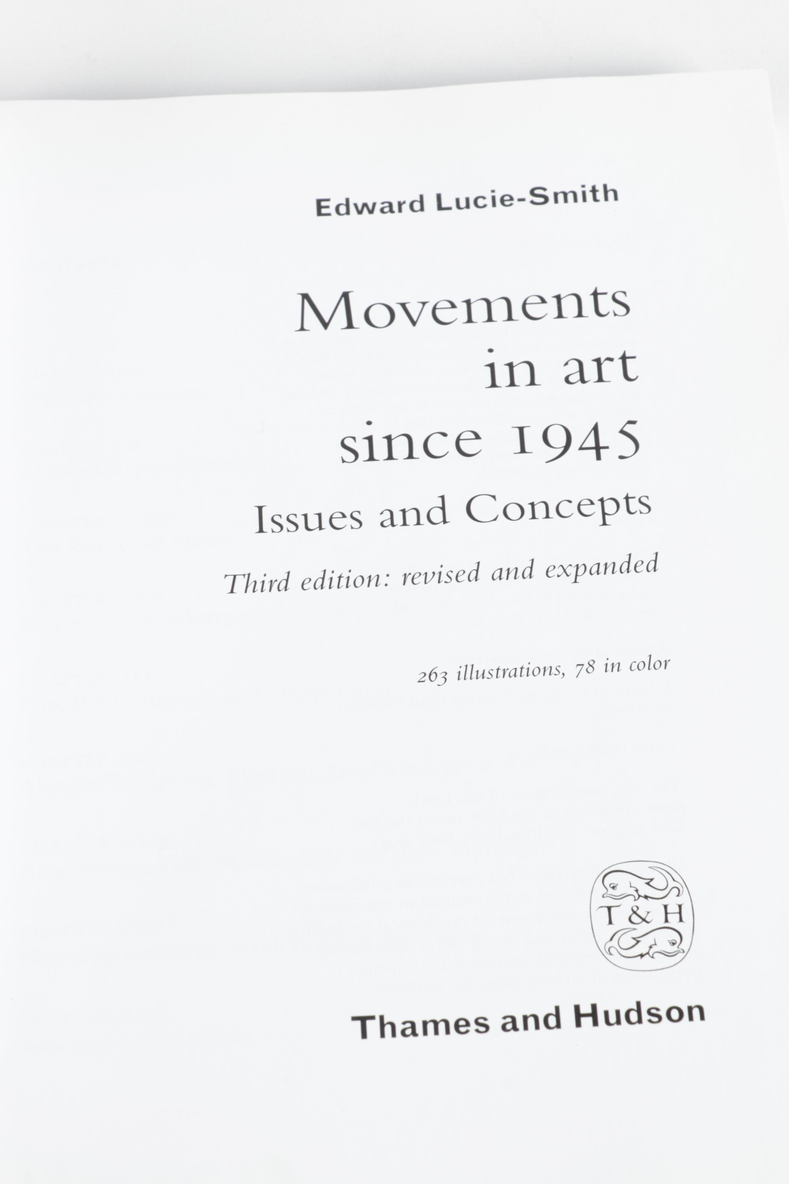 Modern Art Reference Books Including "Movements in Art Since 1945"